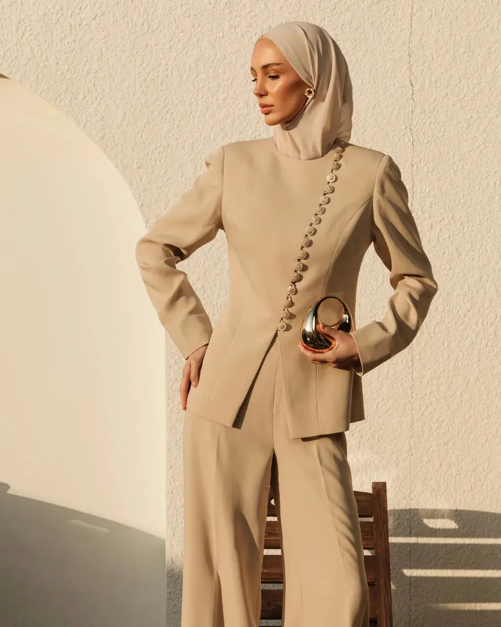Shams Blouse - Beige, photo 5