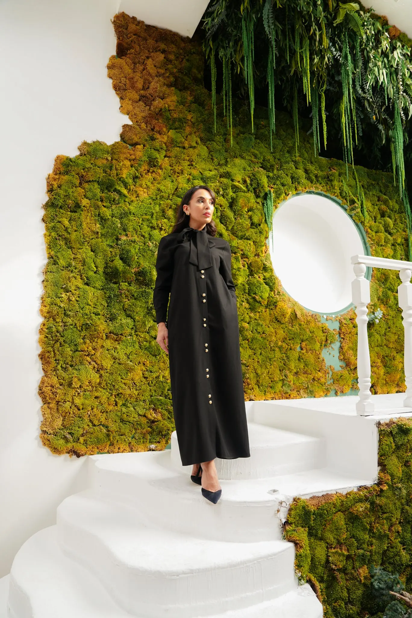 Mina Shirt Dress – Black, photo 5