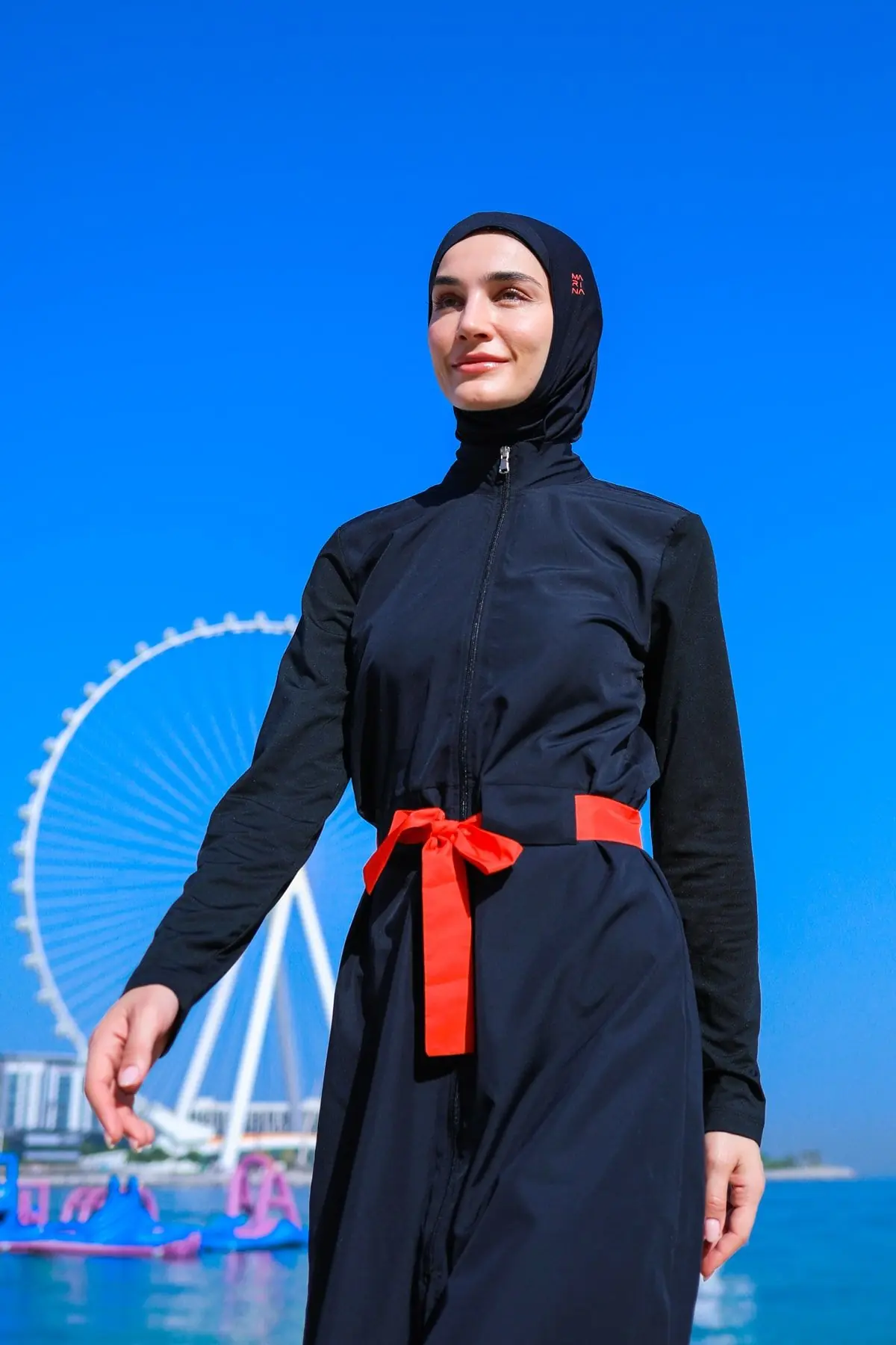 Woven Black Burkini Modest Swimwear M2311, photo 3