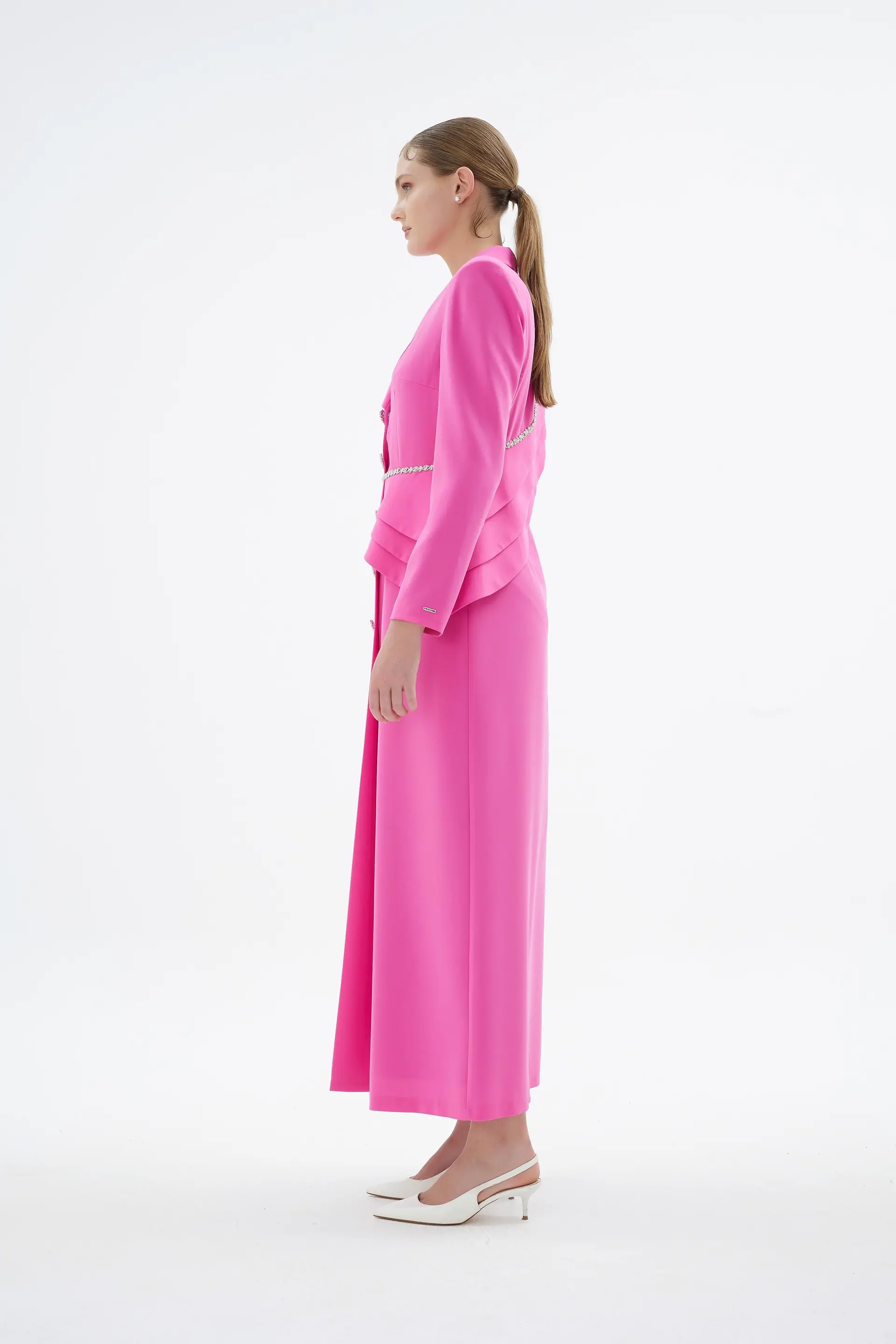 Liana Tailored Jacket Dress – Pink, photo 6