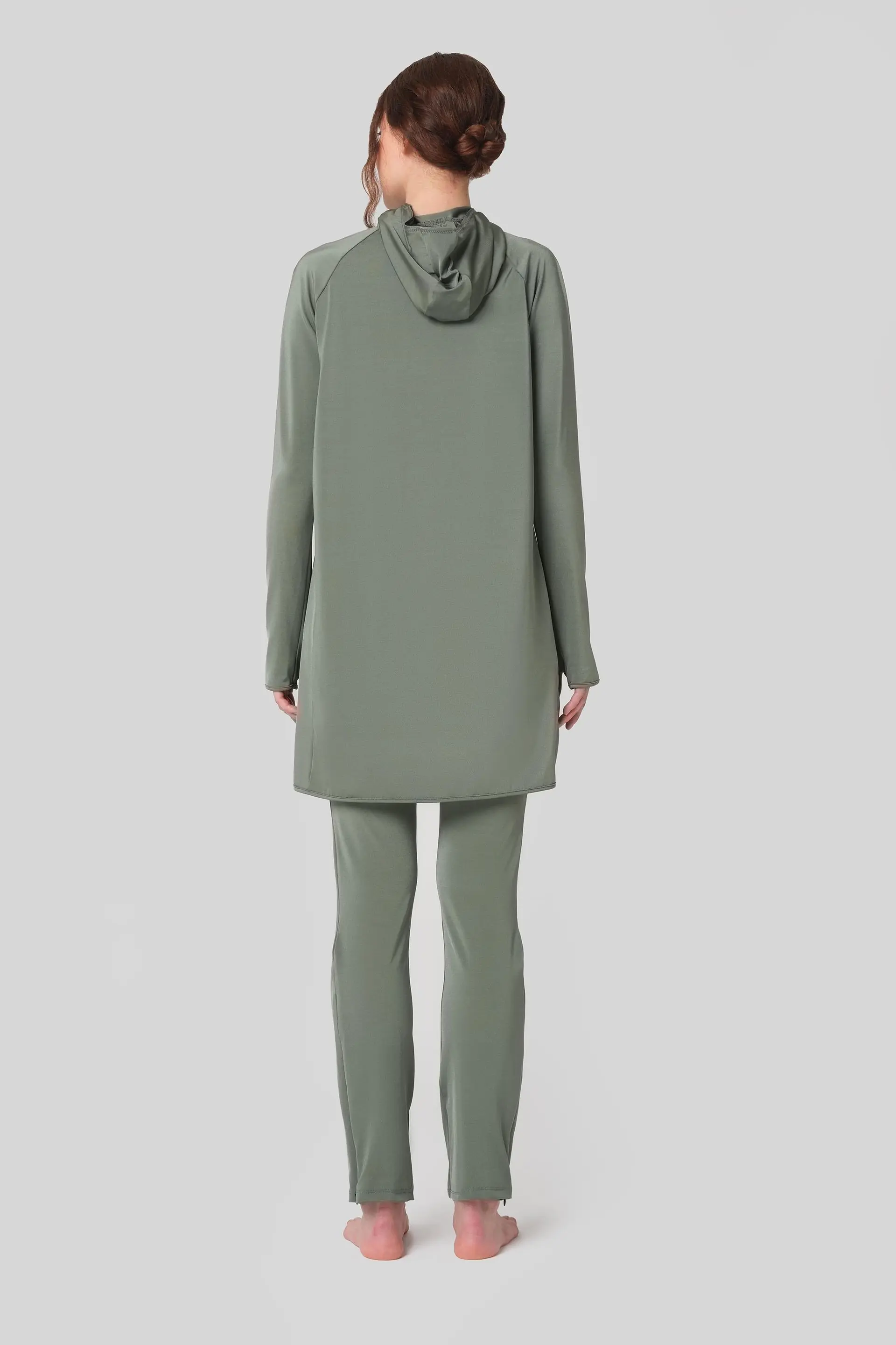 Full-Coverage Modest Swimsuit – Khaki, photo 7