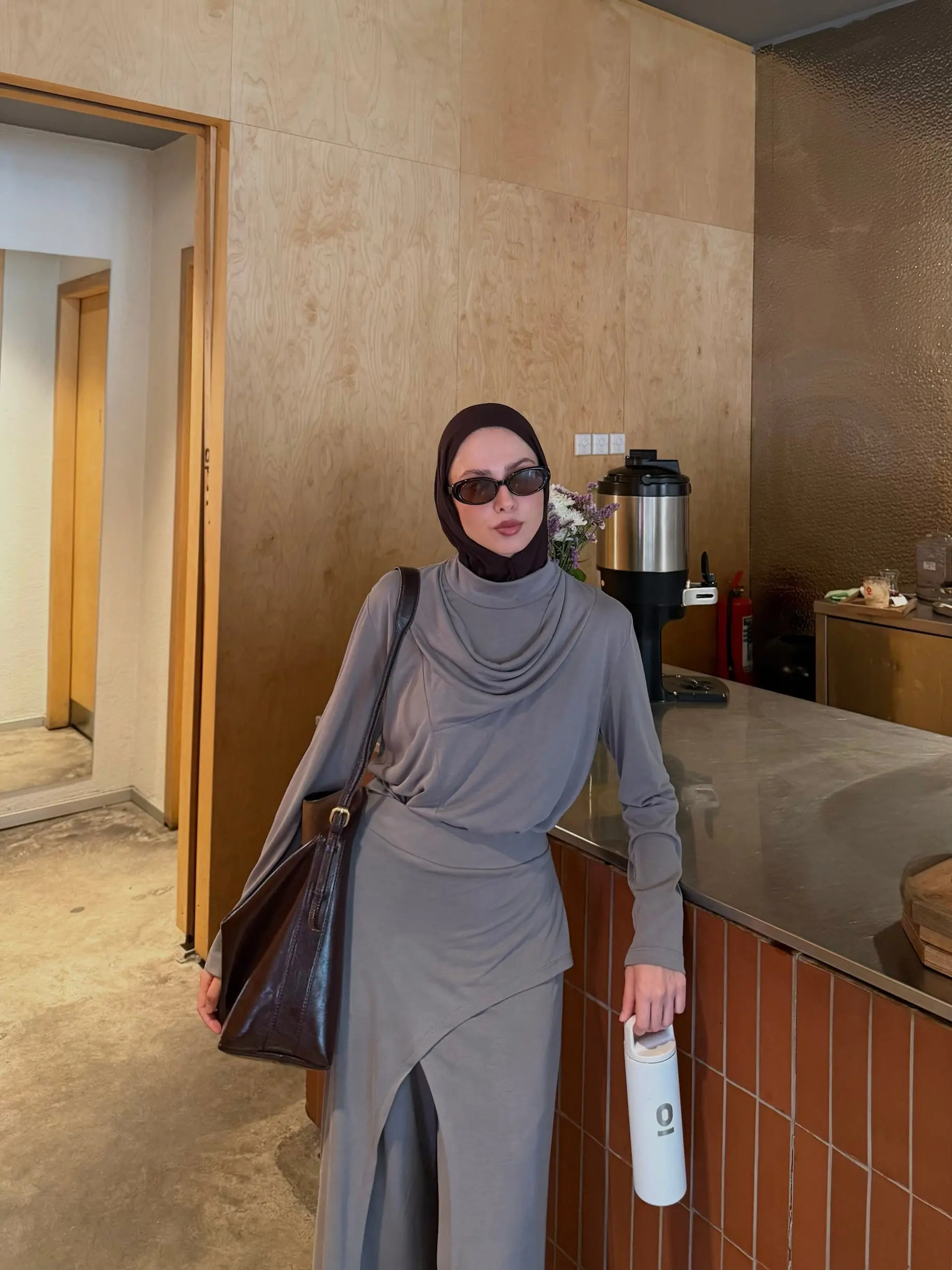 Degaje Görünümlü Modal Tunik-Mocha, photo 4
