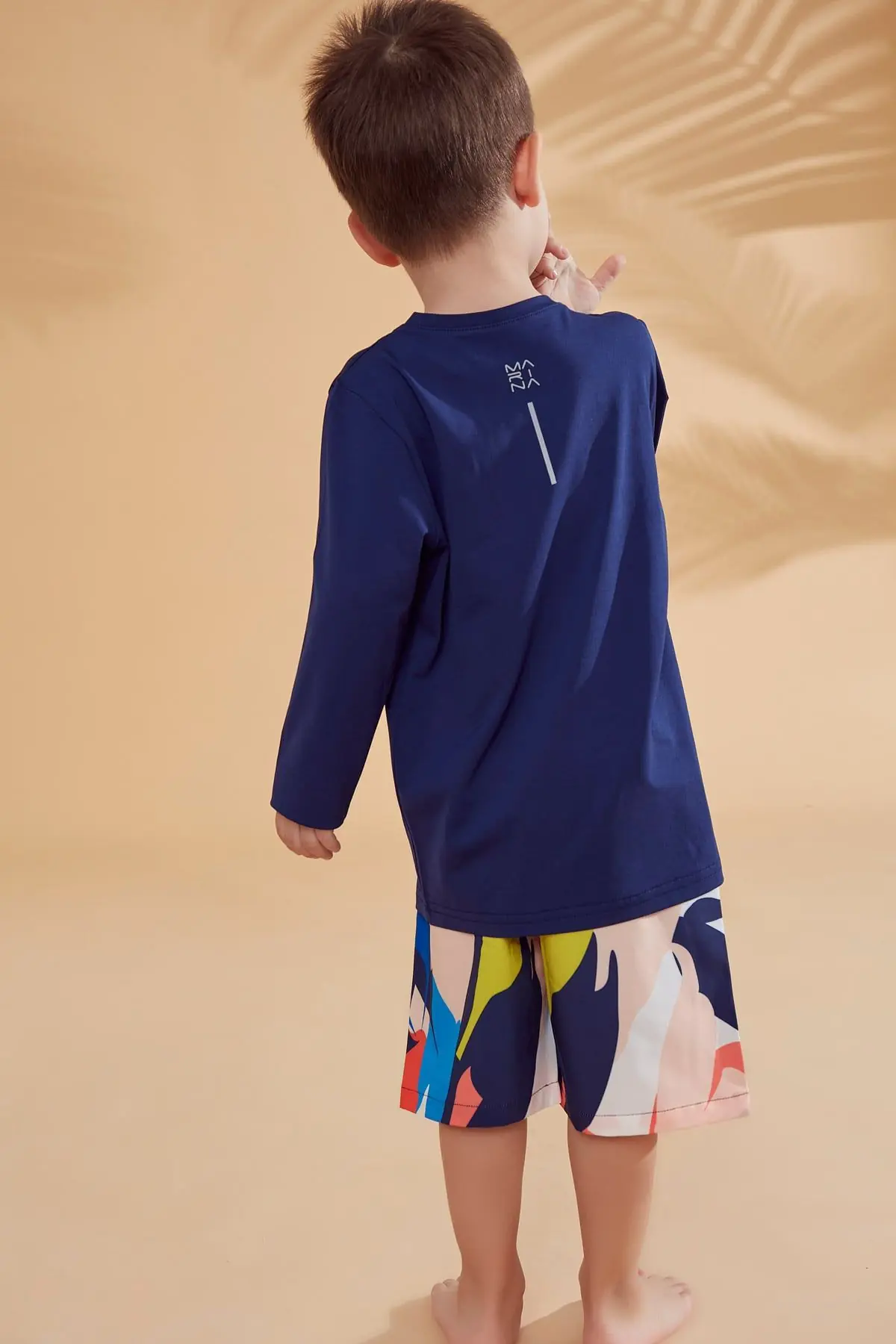 Lycra Navy Boys Swim Shirts T2344, photo 5