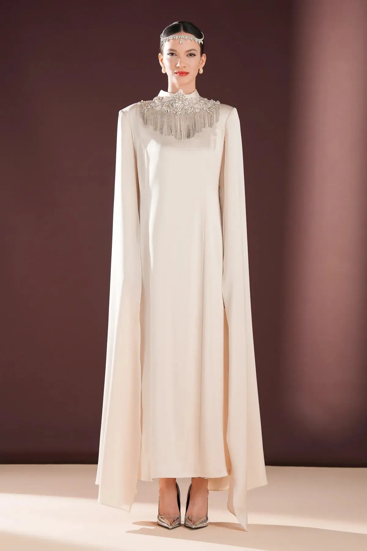 Aurevia Flowing Maxi Dress – Ecru