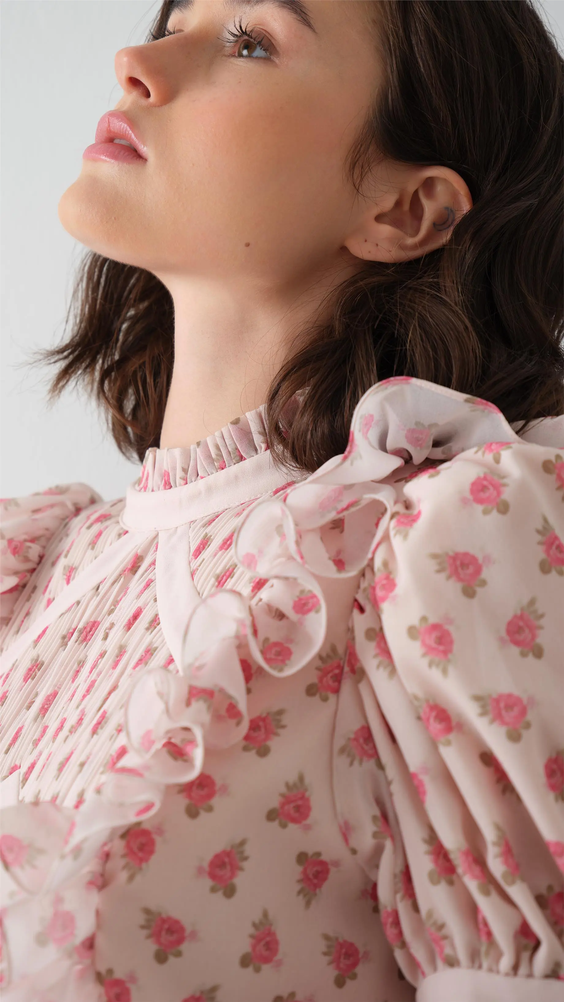 Ruffled Bodice Maxi Dress – Pink, photo 3