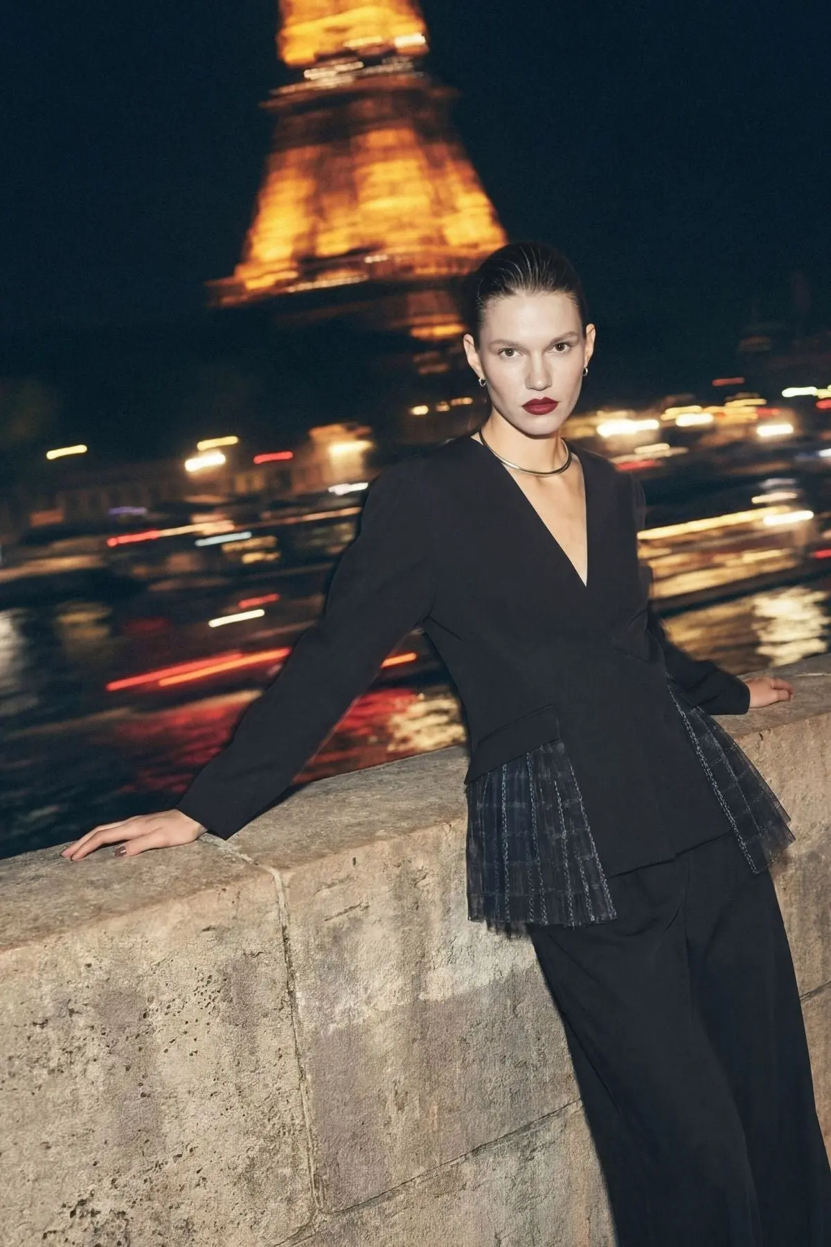 Majesté Atelier No. 11 Tailored Tulle Detail Set - Black, photo 2