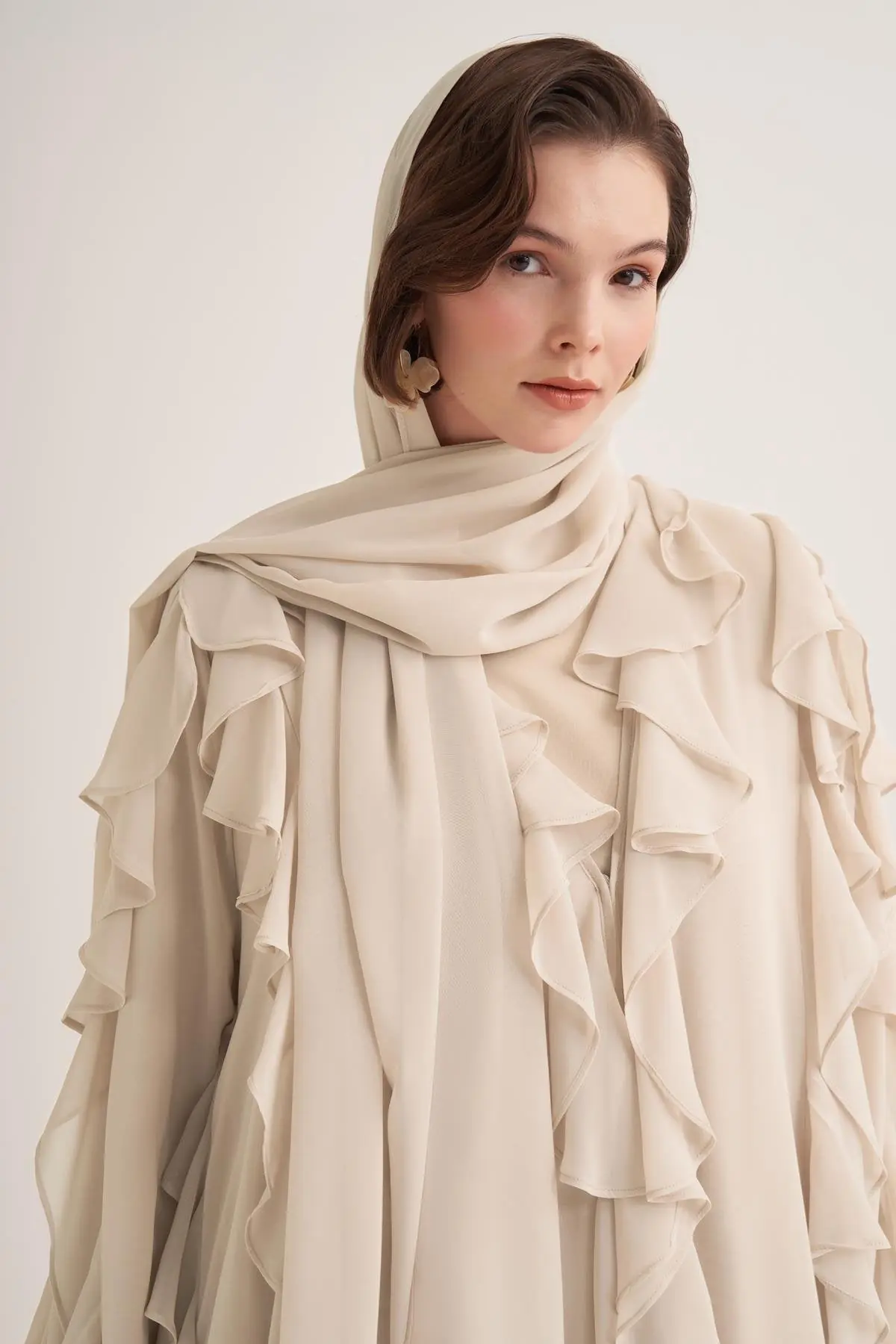 Lola Abaya & Scarf – Beige, photo 2