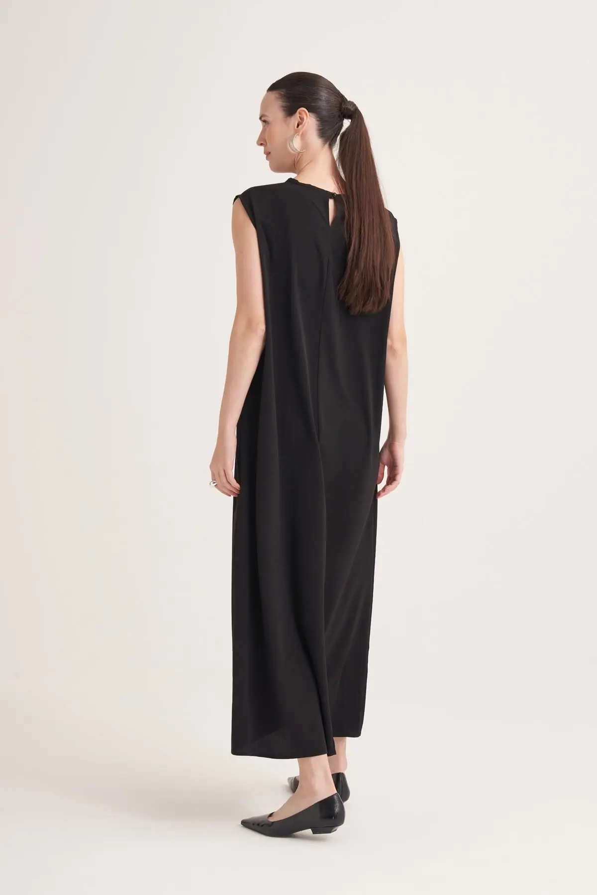 Lina Sleeveless Maxi Dress – Black, photo 2