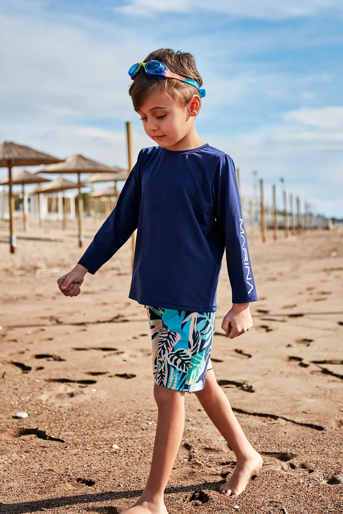 Woven Navy Boys Shorts B2431, photo 3