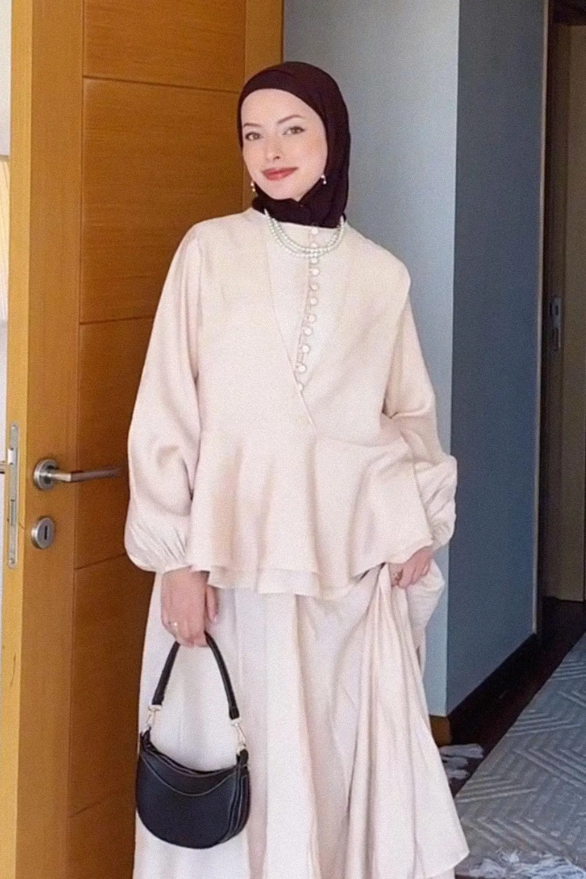 Şeyma Polat Damar'ın Tercihi Kaplama Düğmeli Takım, photo 2