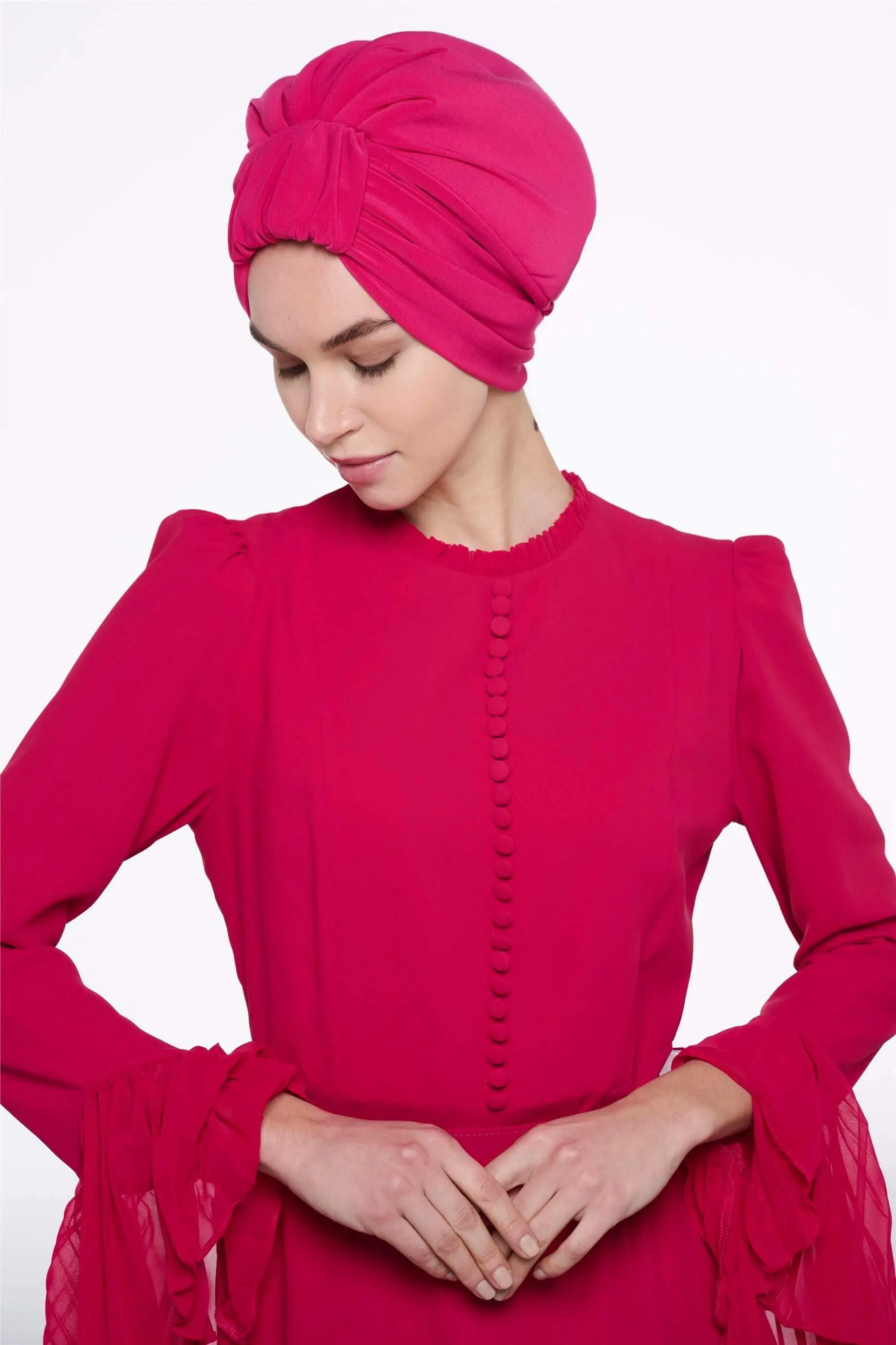 Fuchsia Handle-Style Design Bonnet, photo 3