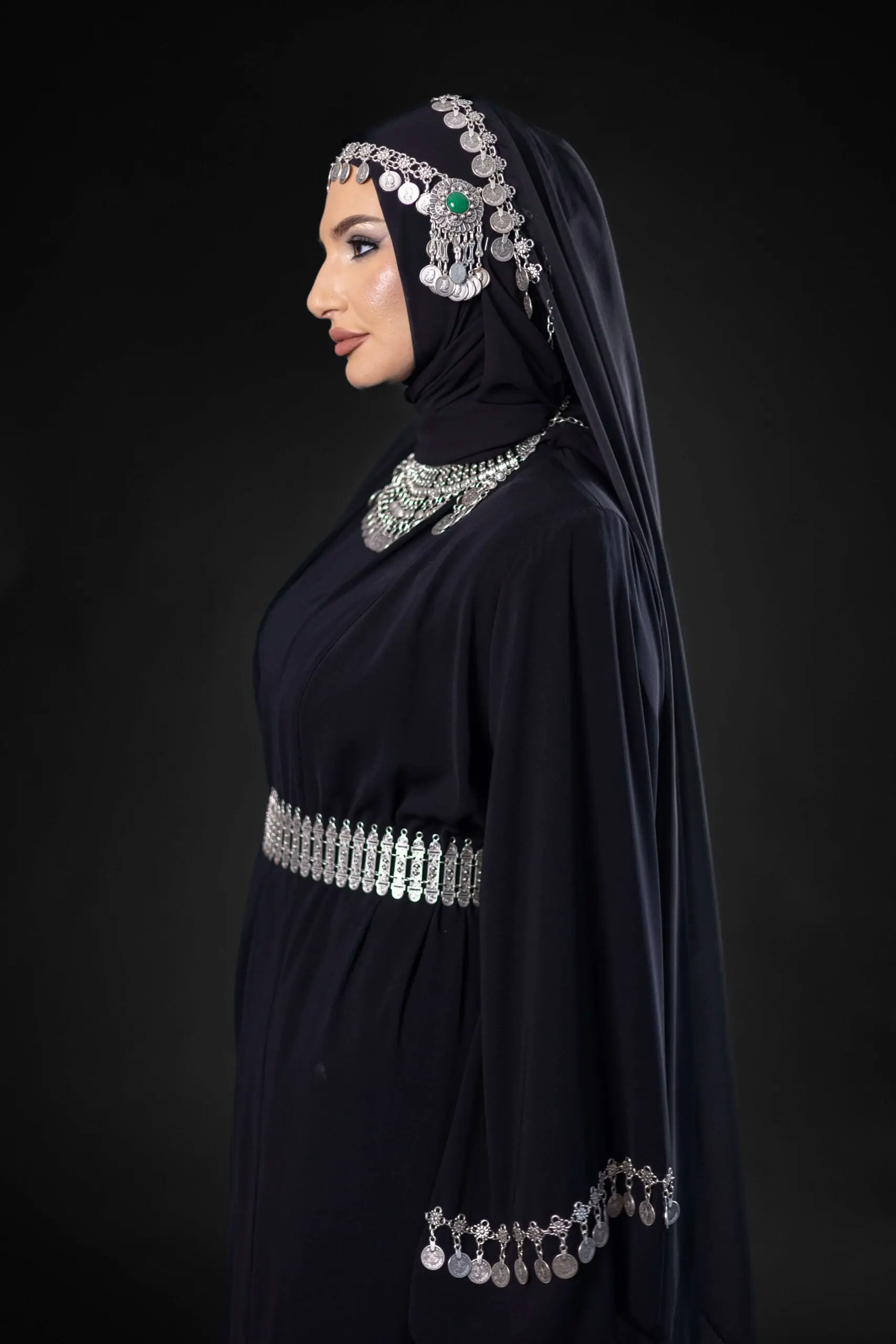 Charisma Ethno Silk Abaya – Black, photo 7