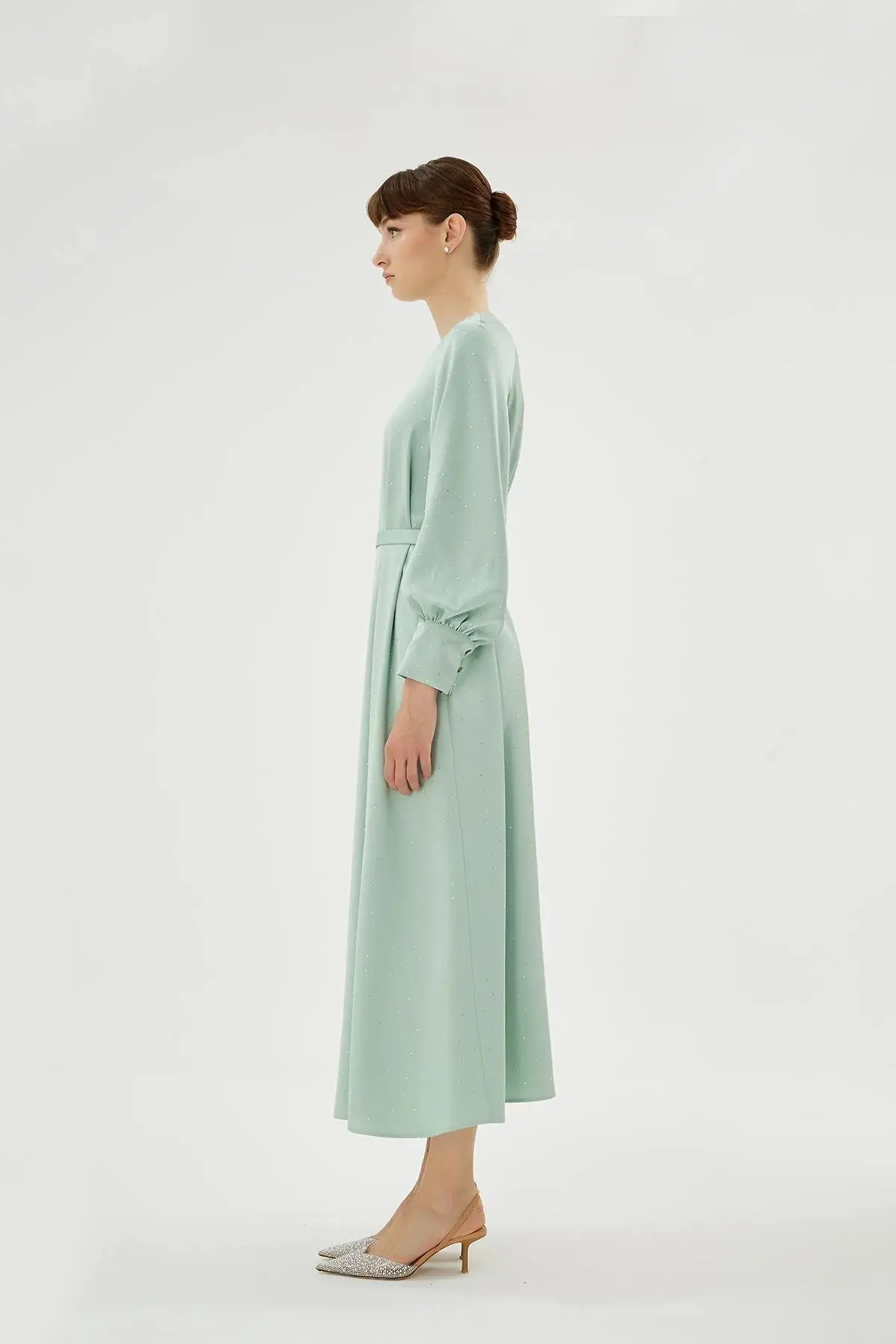 Eliza Embellished Dress – Light Green, photo 5
