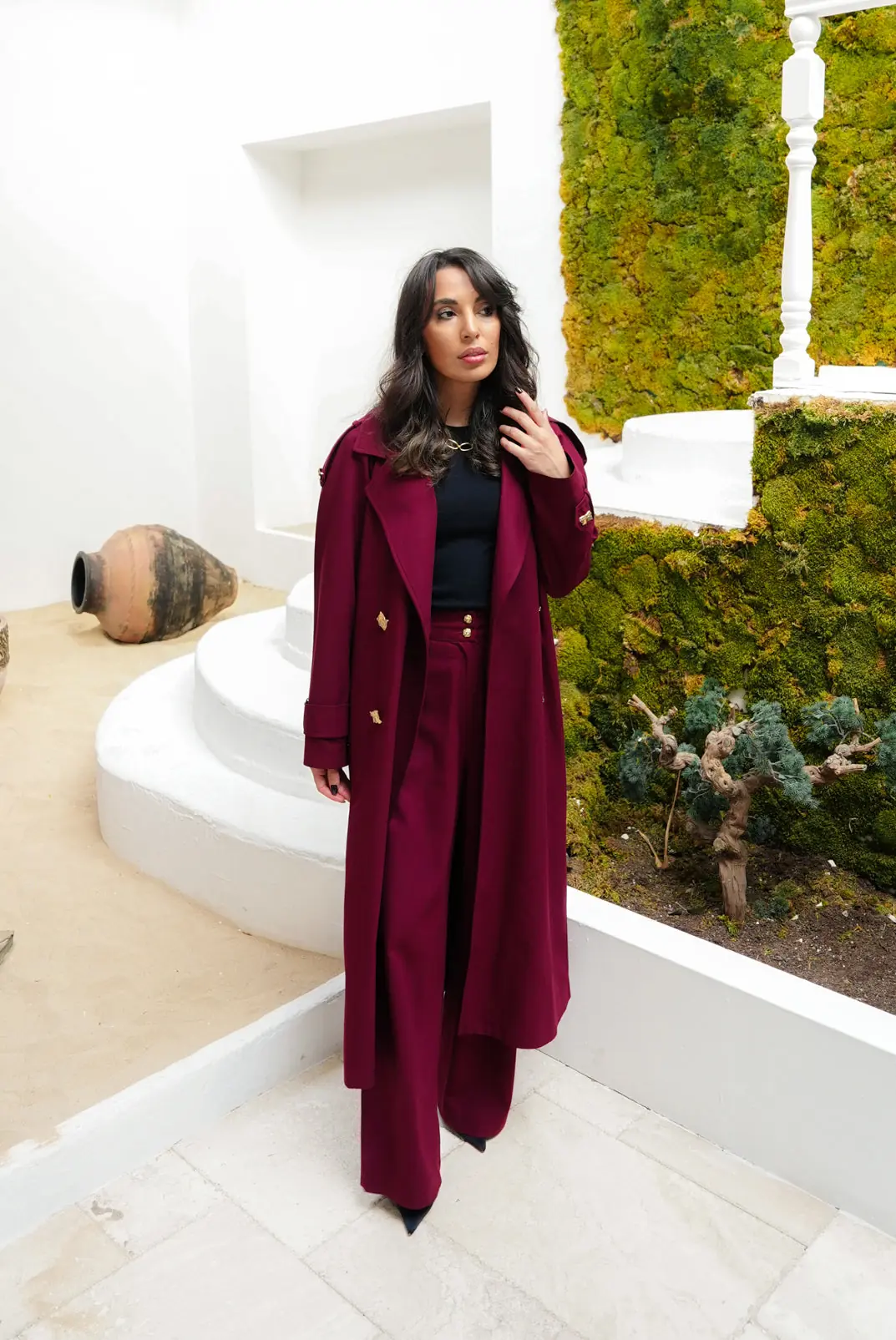 Lorin Long Jacket & Trousers Set – Bordeaux, photo 6