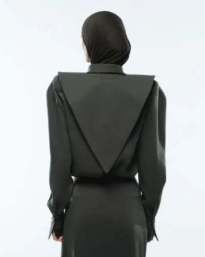 Sonne Blouse and Collar - Olive Green, photo 5