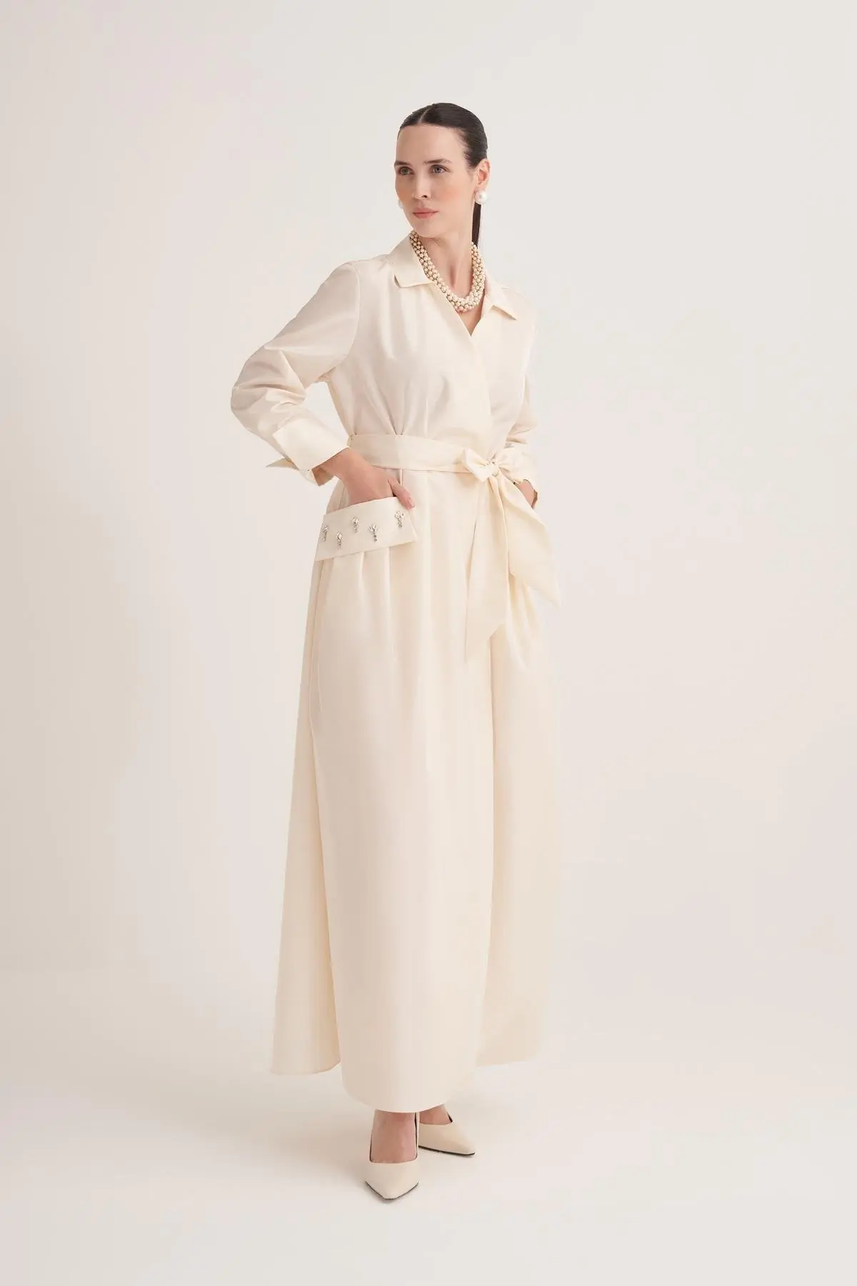 Samra Abaya – Cream