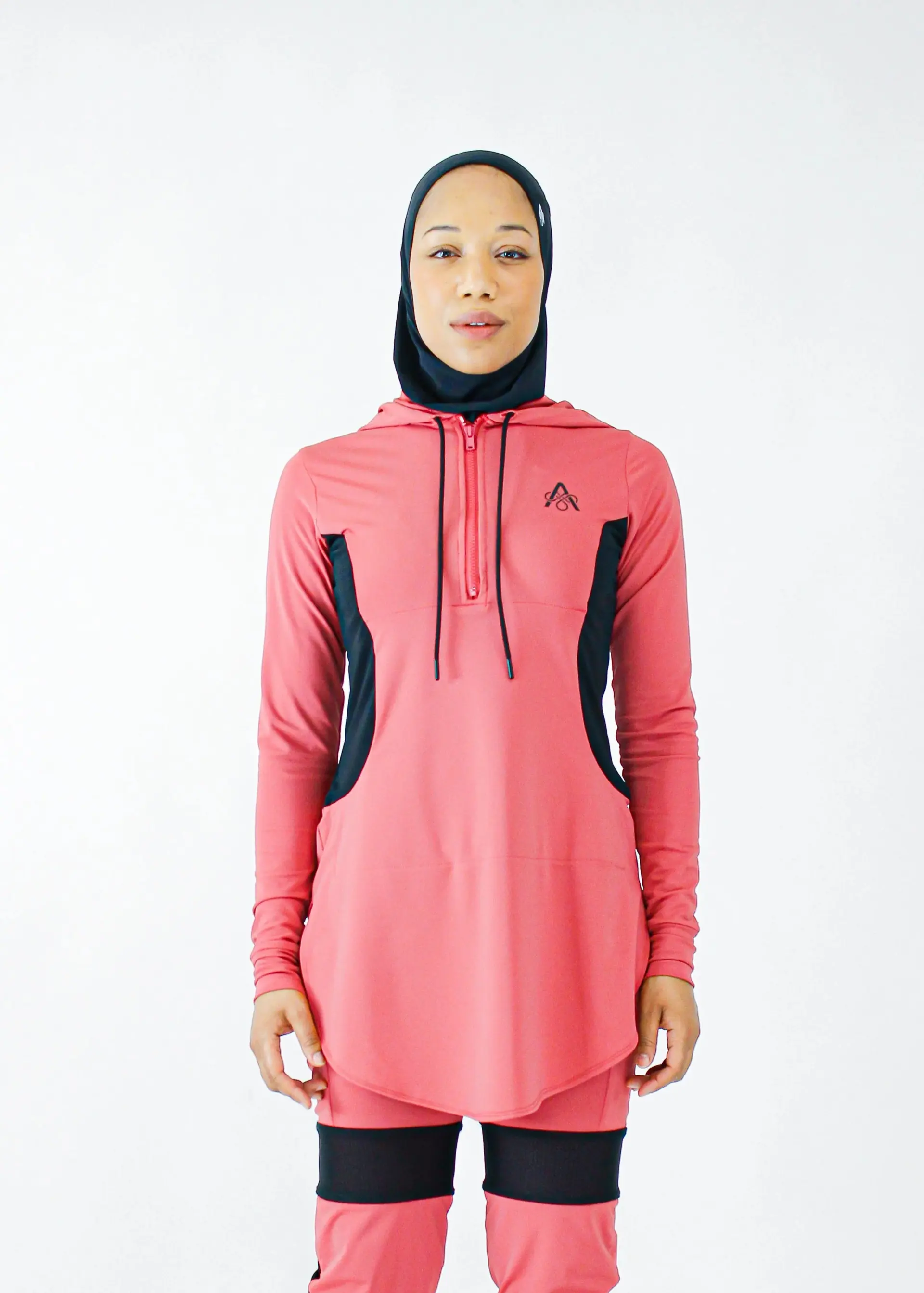 Anna Hooded Performance Tunic - Blaze / Noir, photo 3
