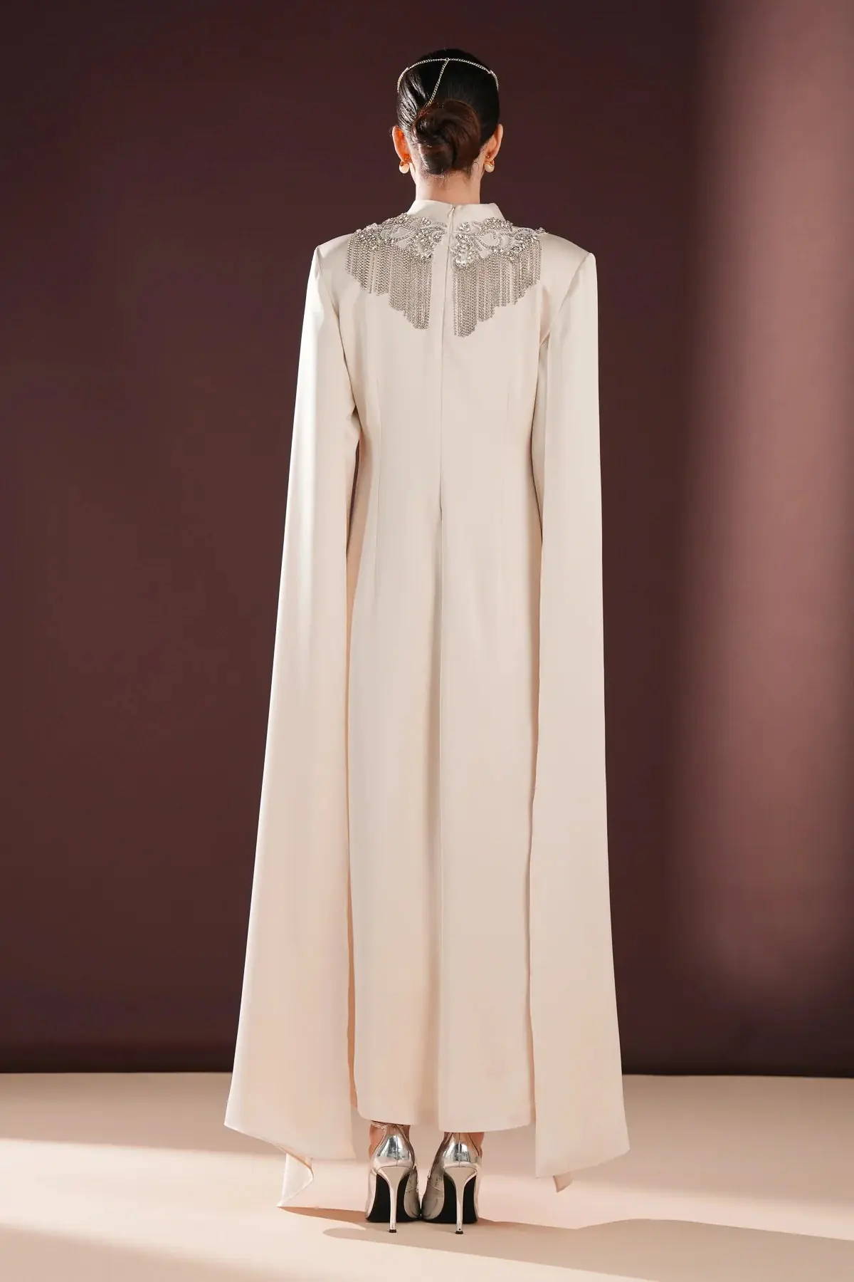 Aurevia Flowing Maxi Dress – Ecru, photo 7
