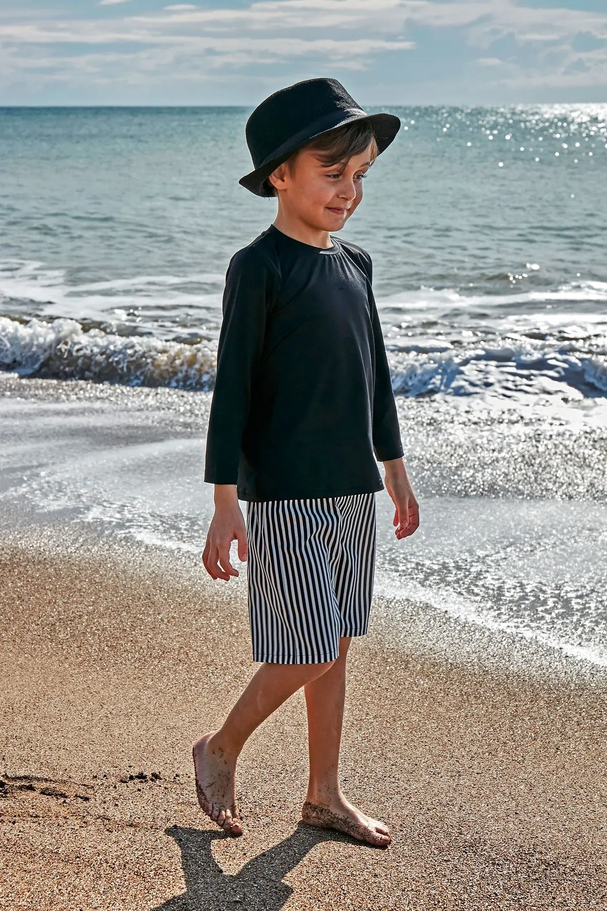 Woven Navy Boys Shorts B2432, photo 4