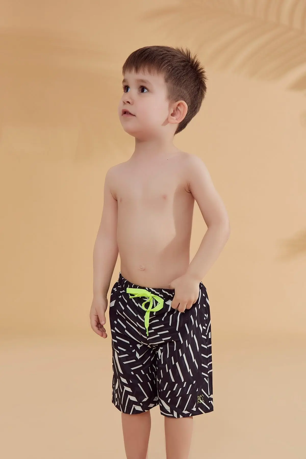 Woven Black Boys Shorts B2363, photo 2