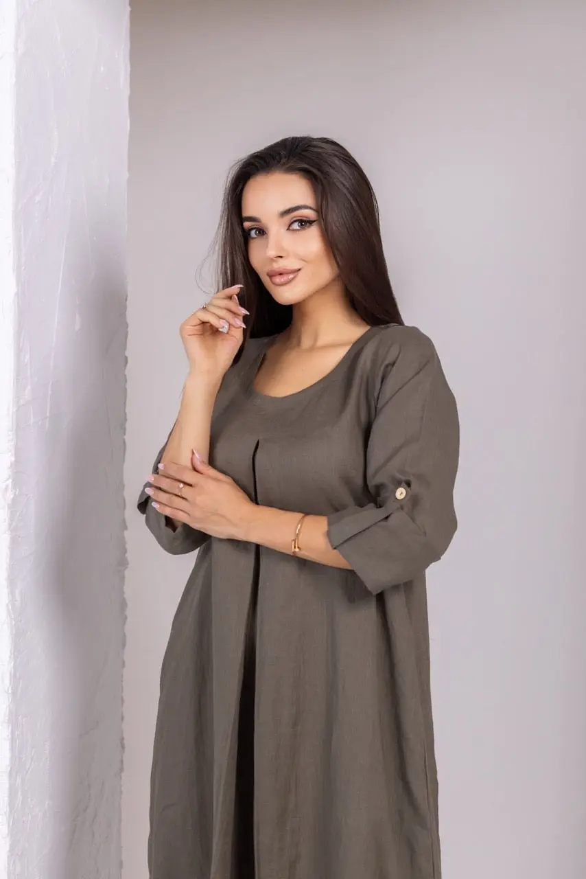 Grey Linen Dress, photo 2