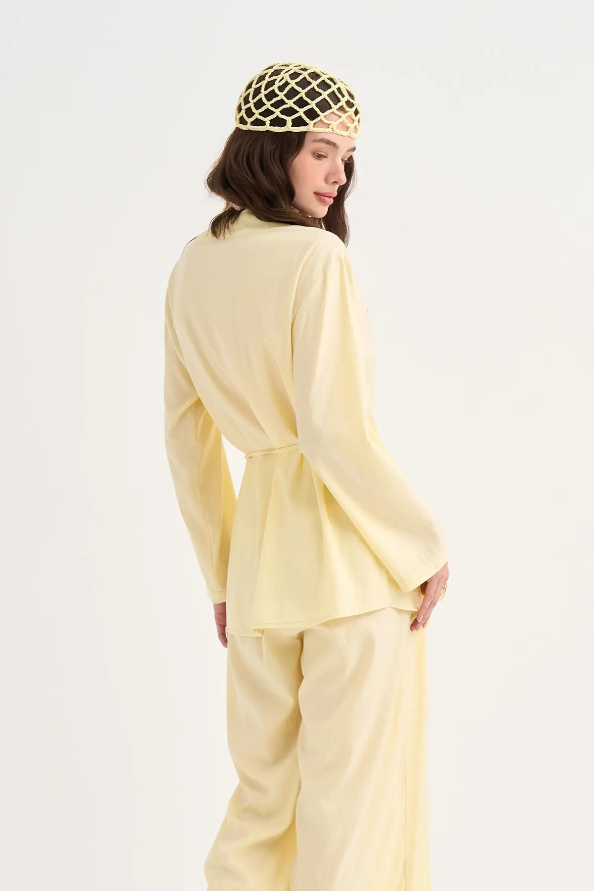 Yırtmaç Detaylı Tencel Ceket, photo 5