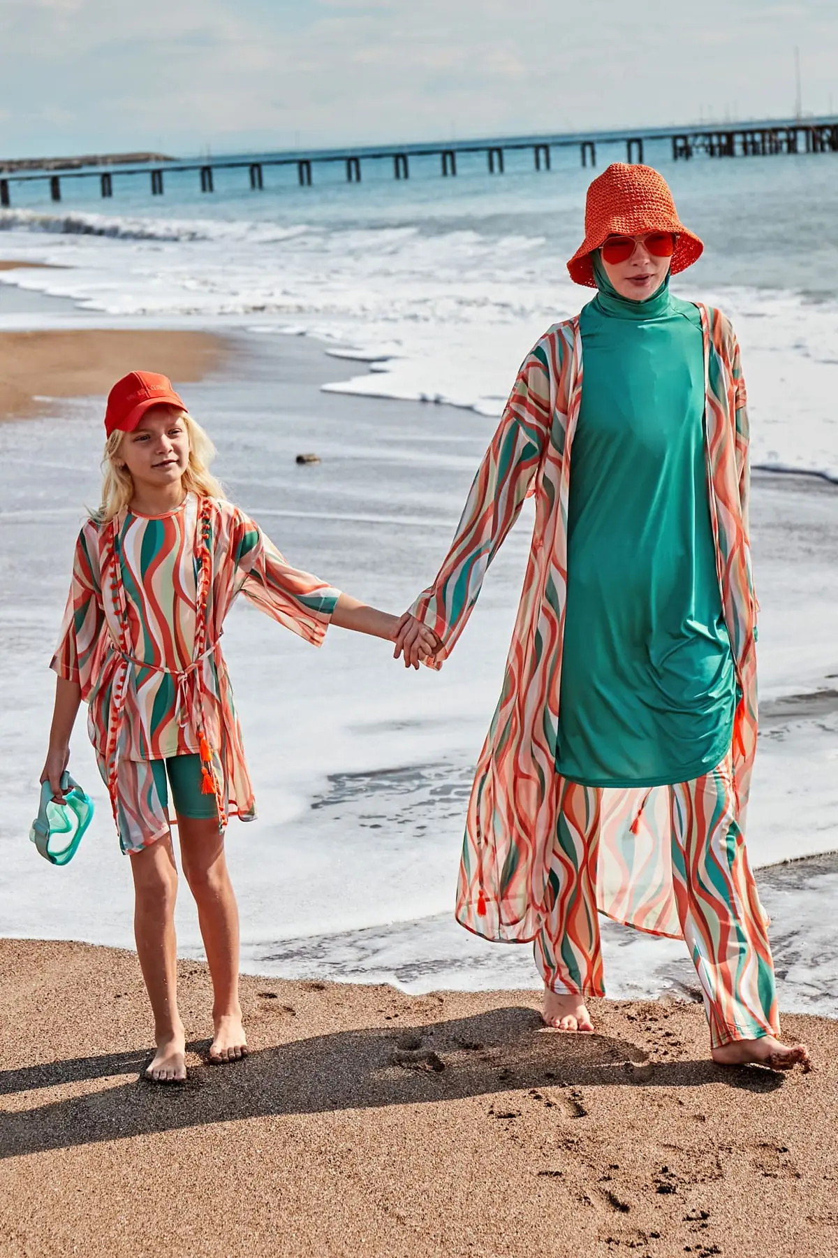 Lycra Green Burkini Modest Swimwear M2493, photo 6