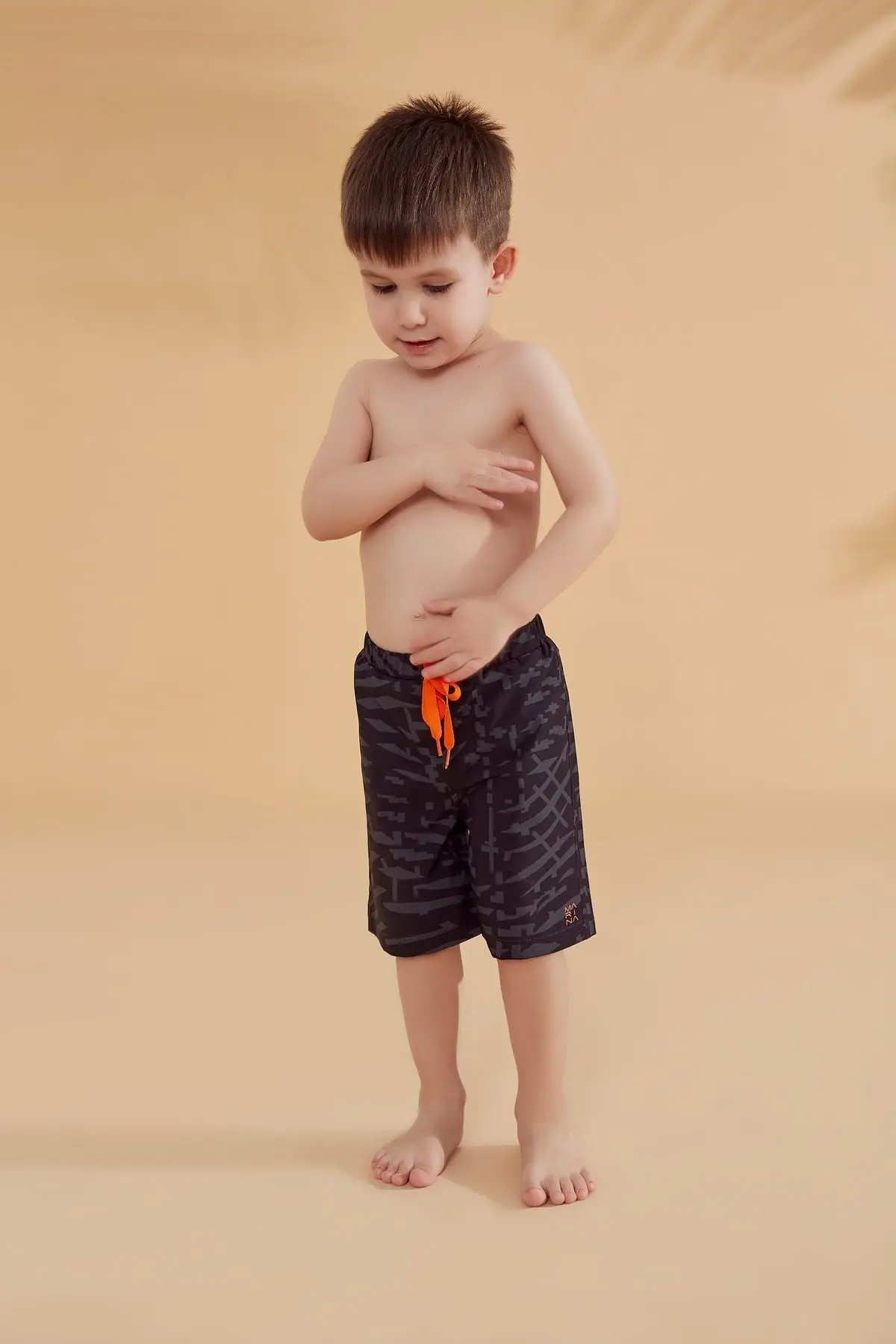 Woven Black Boys Shorts B2364, photo 3