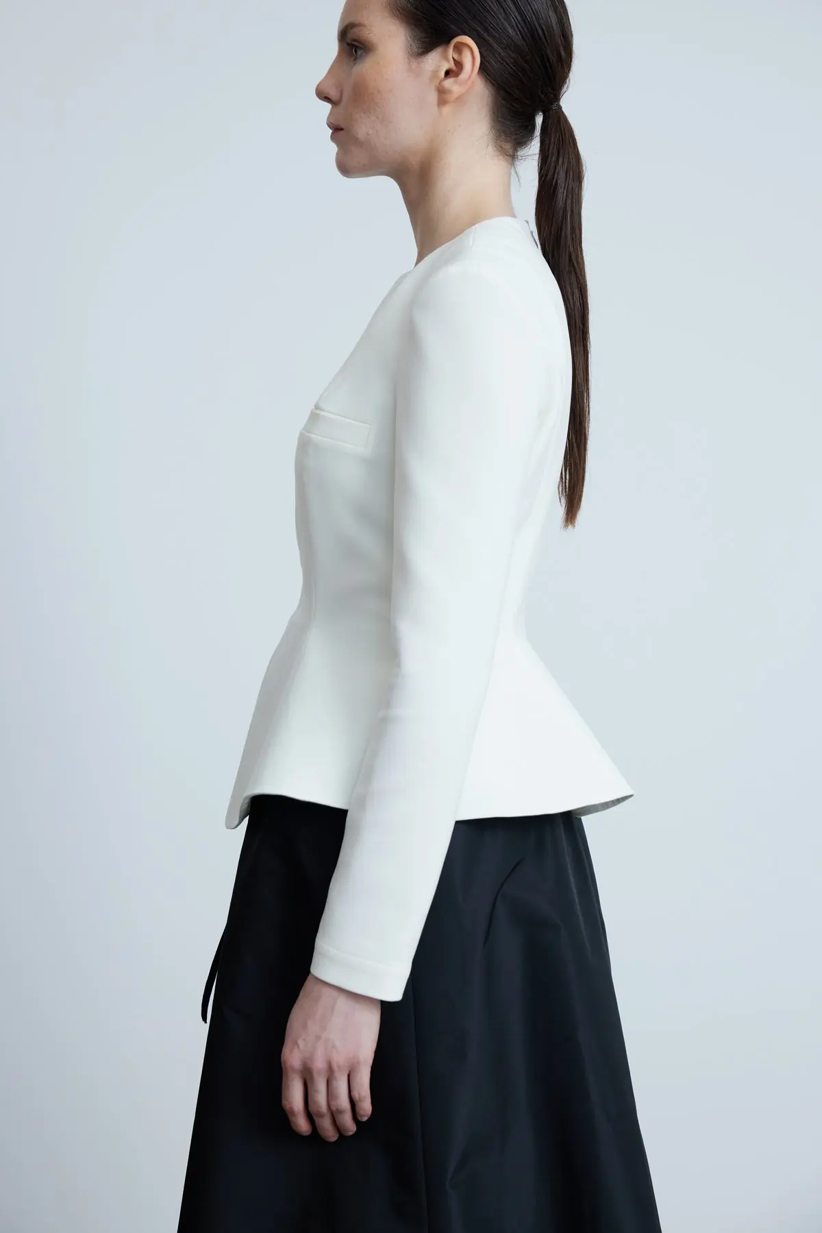 Peplum Detailed Blouse - White