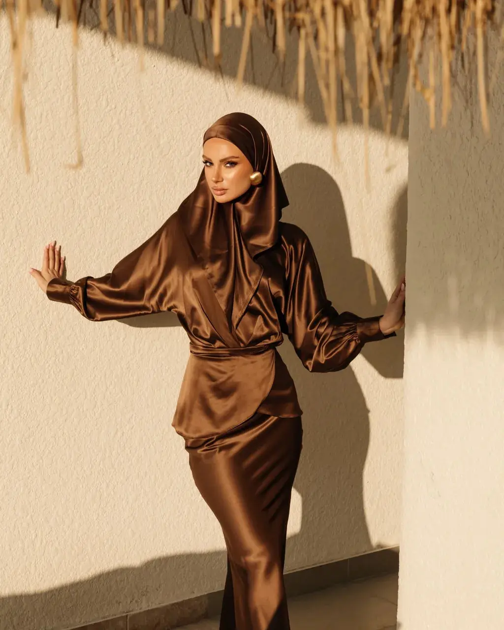 Qamar Blouse - Brown