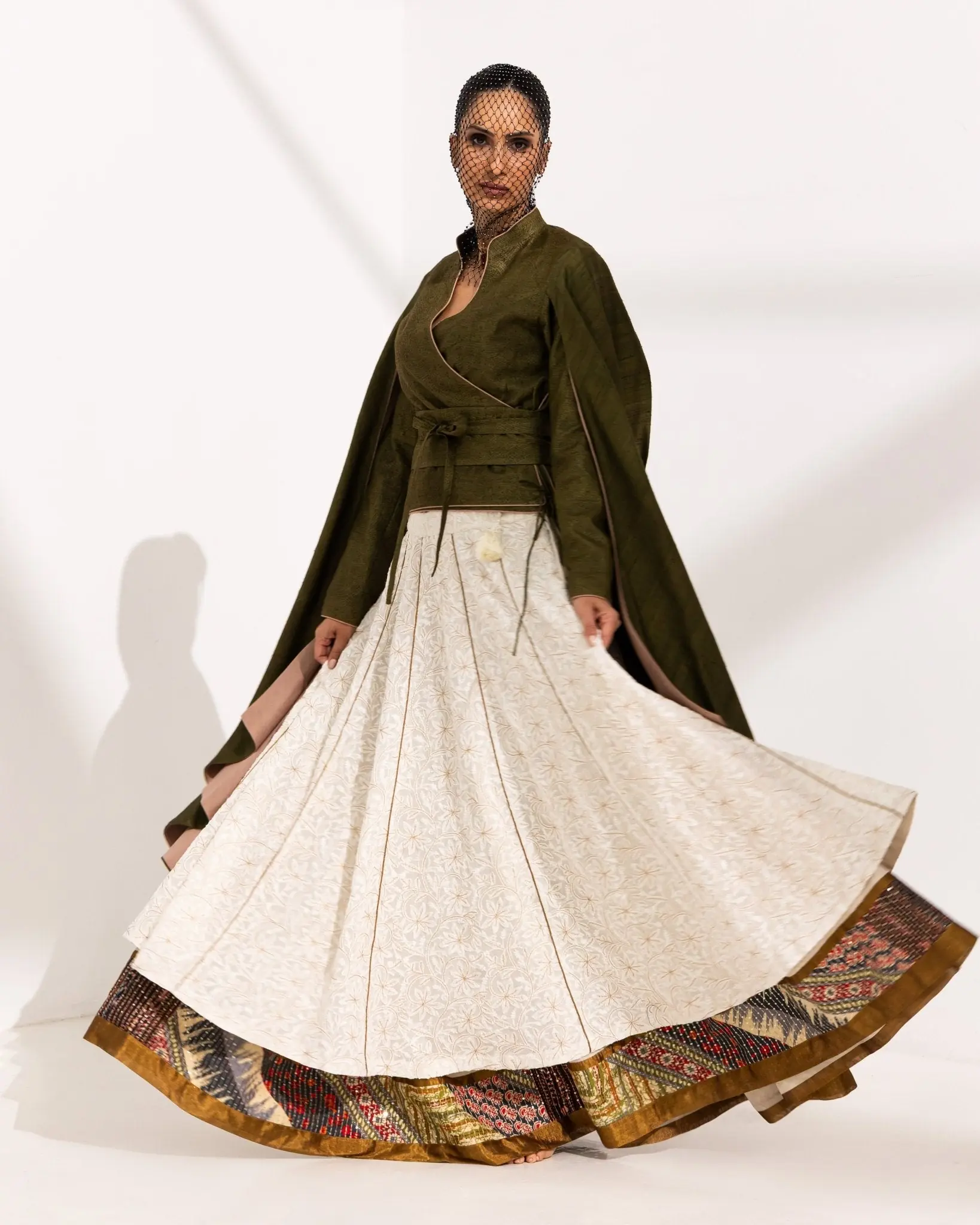 Sukoon — Dawrān Chikankari Circular Skirt, photo 3