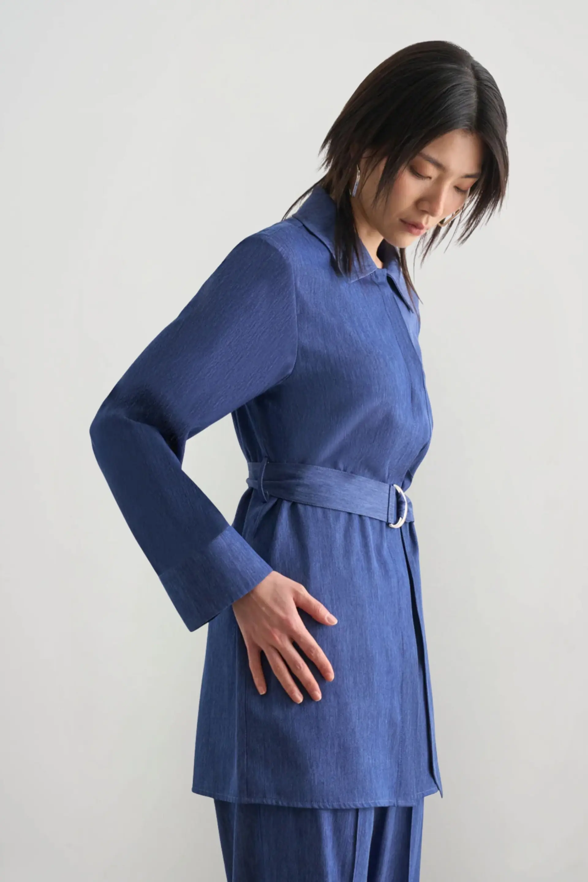 Mizalle Denim Belted Tunic, photo 3