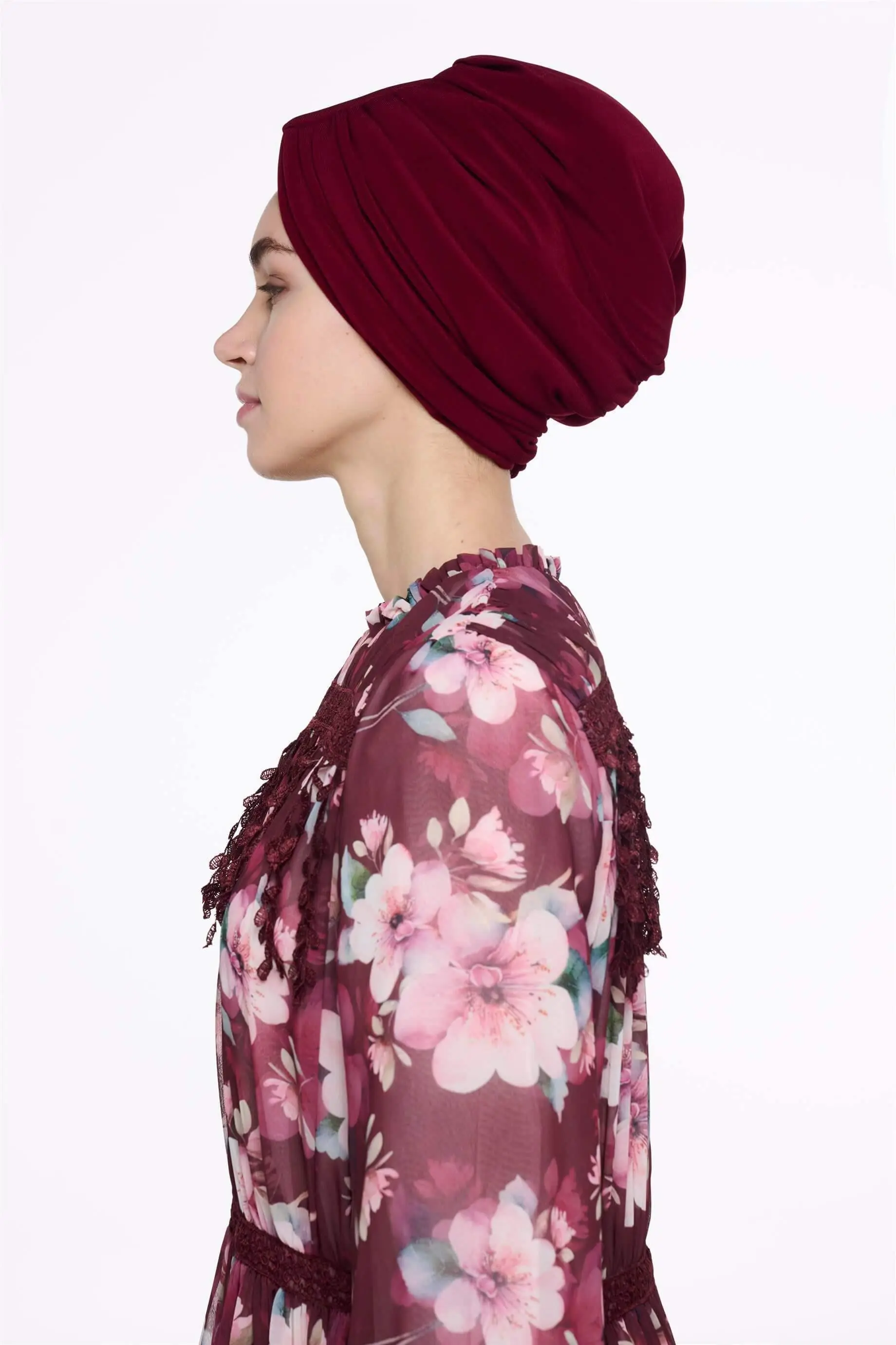 Burgundy Handle-Style Design Bonnet, photo 2