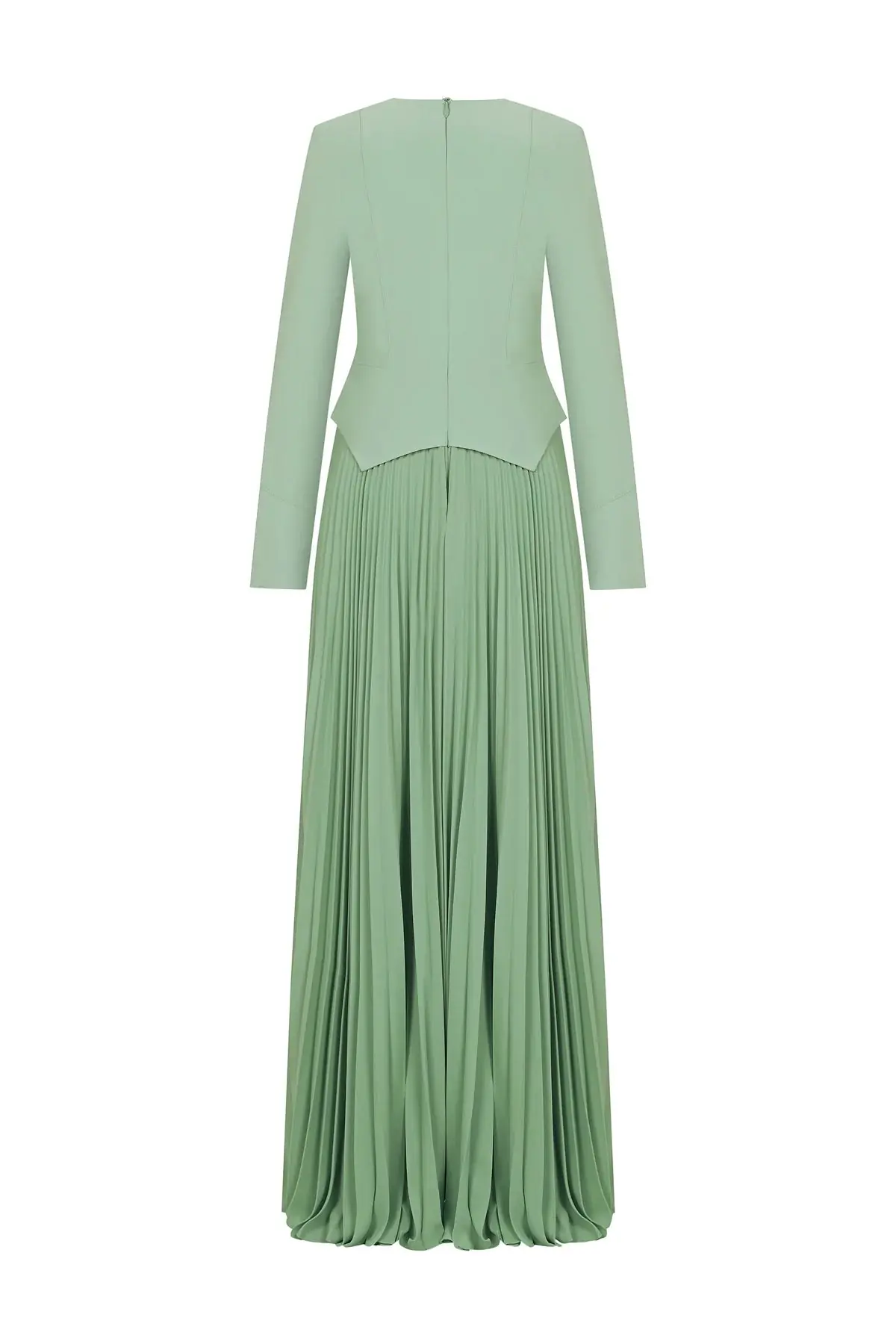 Pleated Evening Dress – Mint, photo 2