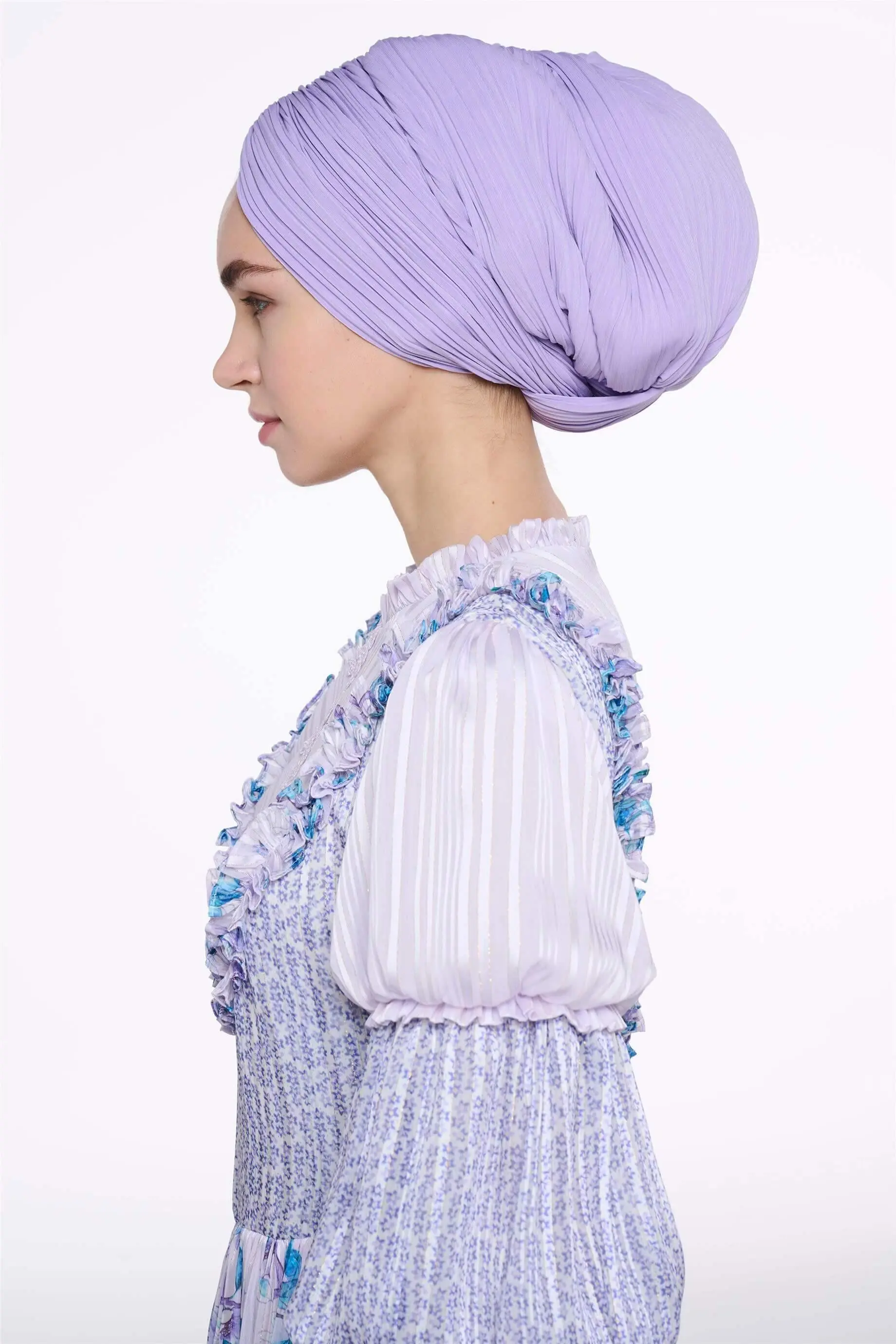 Cross-Wrap Bonnet– Lilac, photo 2