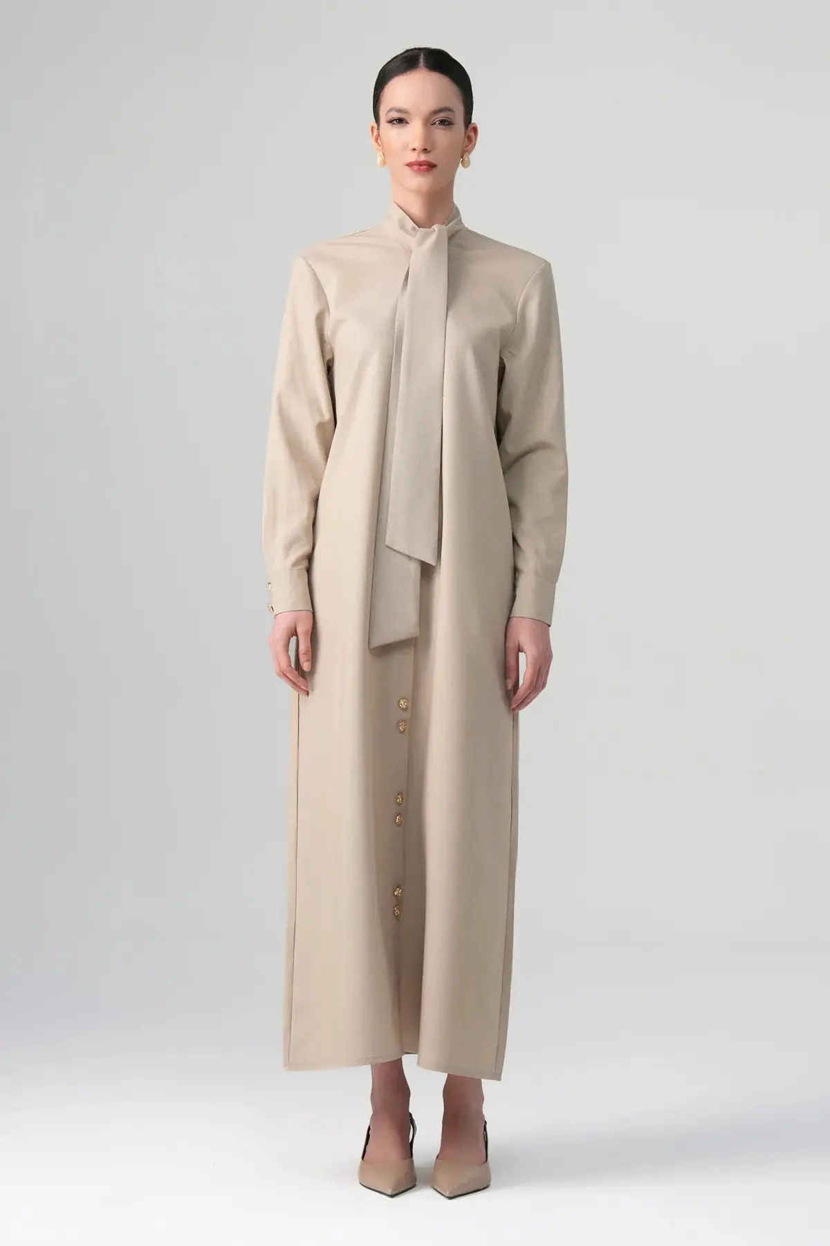 Mina Shirt Dress – Beige, photo 5