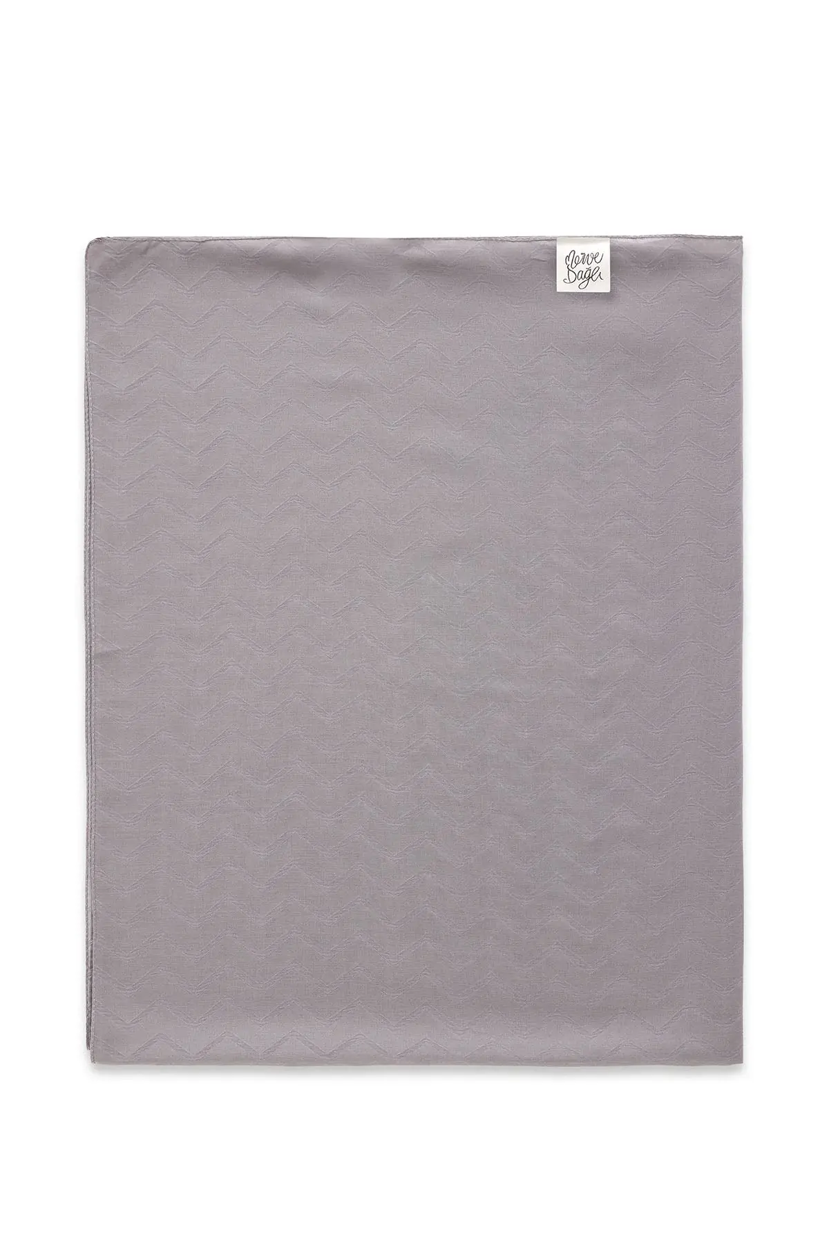 NOA SOFT Zigzag Pattern Shawl – Anthracite, photo 3