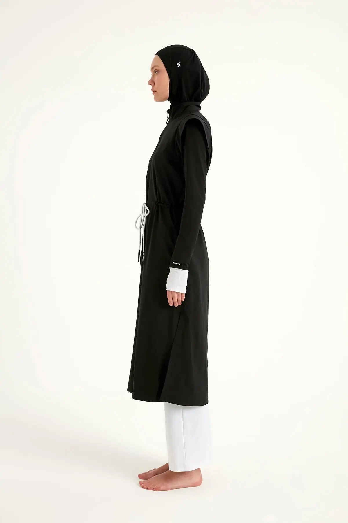 Black Full Coverage Islamic Swimwear Burkini Set M2501-2, photo 7