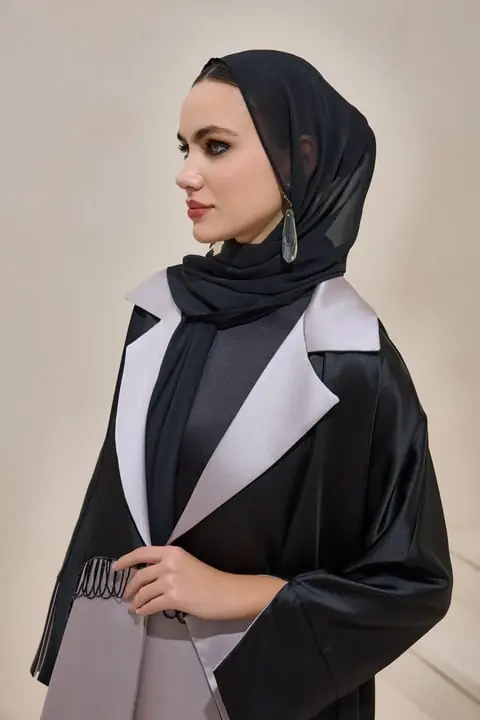 Elegant Abaya - Black-Mink, photo 2