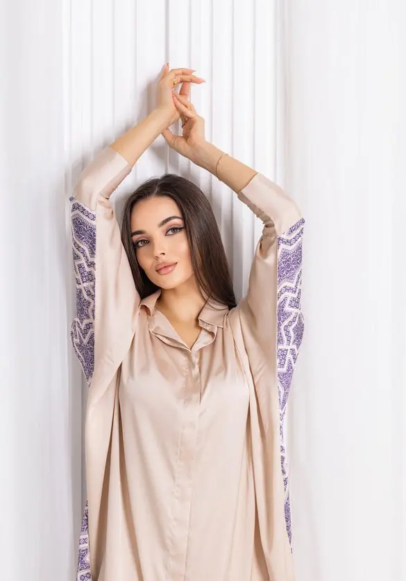 Beige Silk Co-ord Set, photo 8
