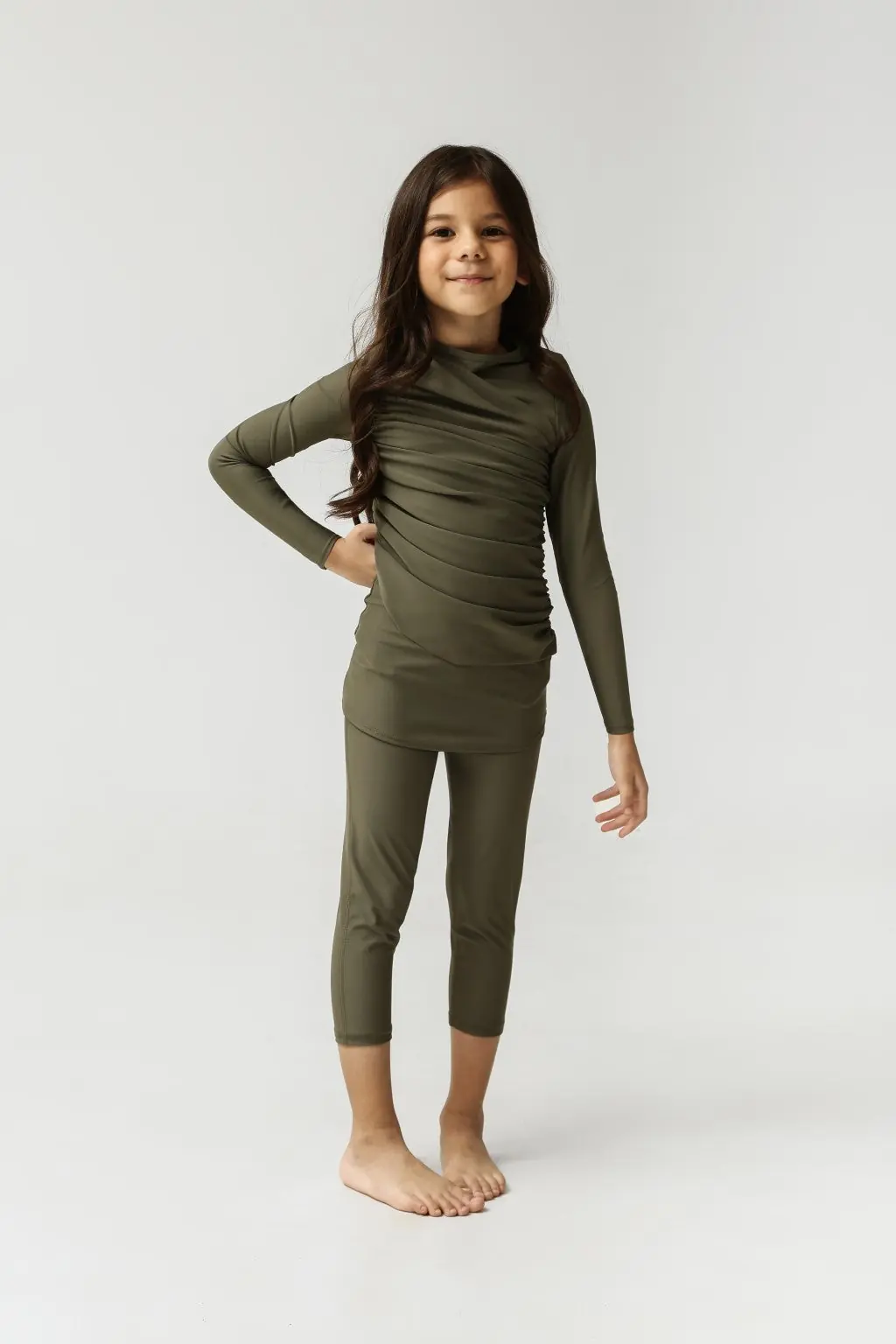 Diana Kids Two Piece Swimwear - Olive