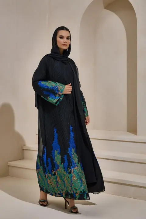 Sapphire Abaya - Black Blue, photo 2