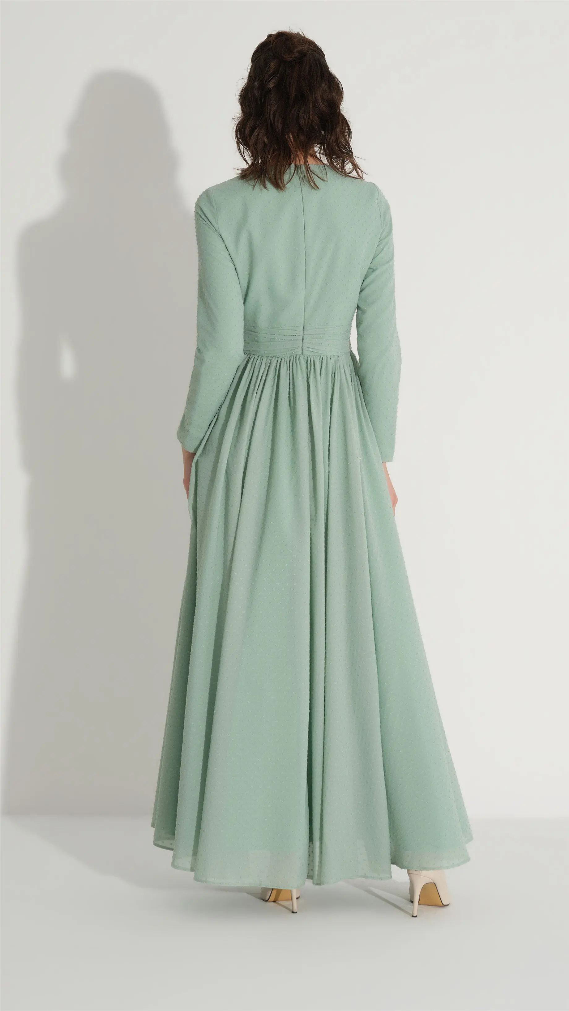 Floral Detail Glitter Dress – Mint, photo 5