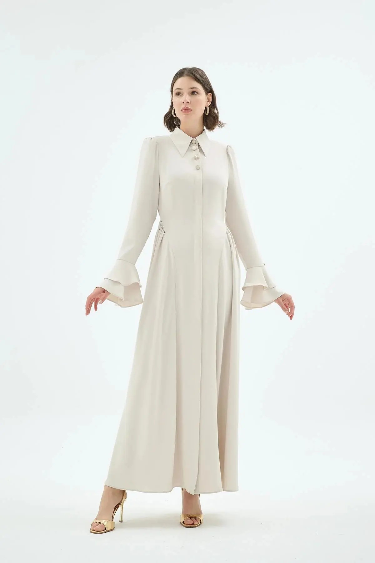 Alune Shirt Dress – Stone