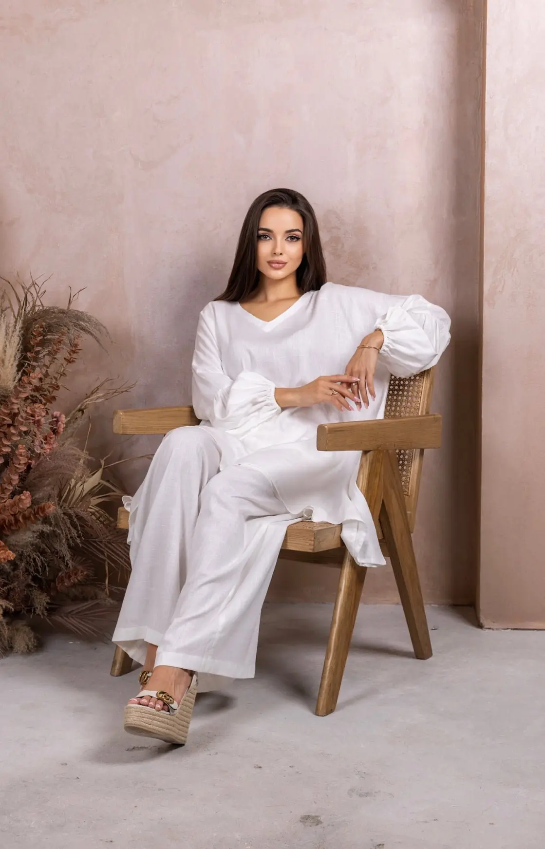 White Linen Co-ord Set, photo 6