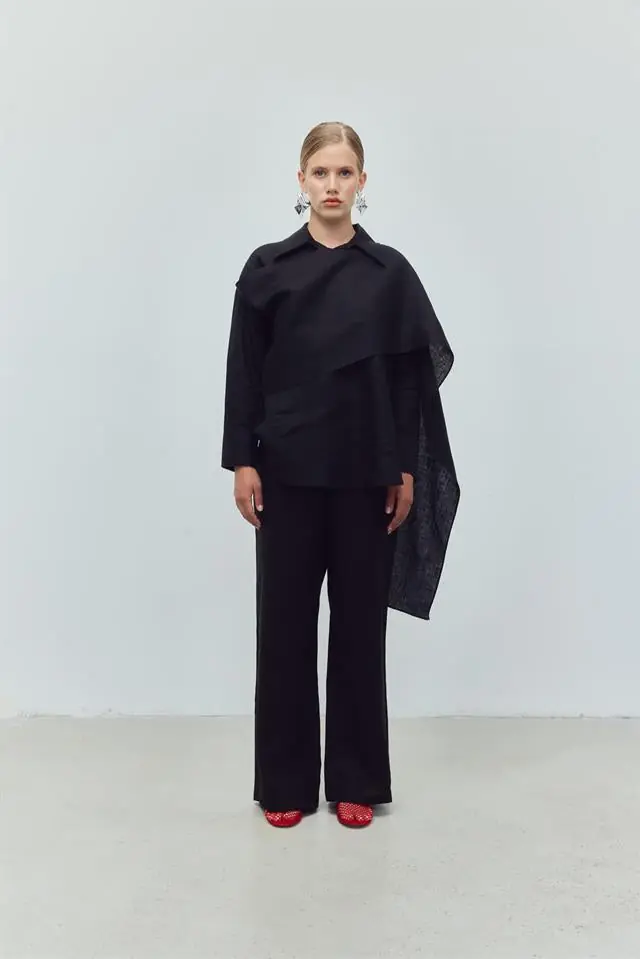 Obsidian Drape Set – Black