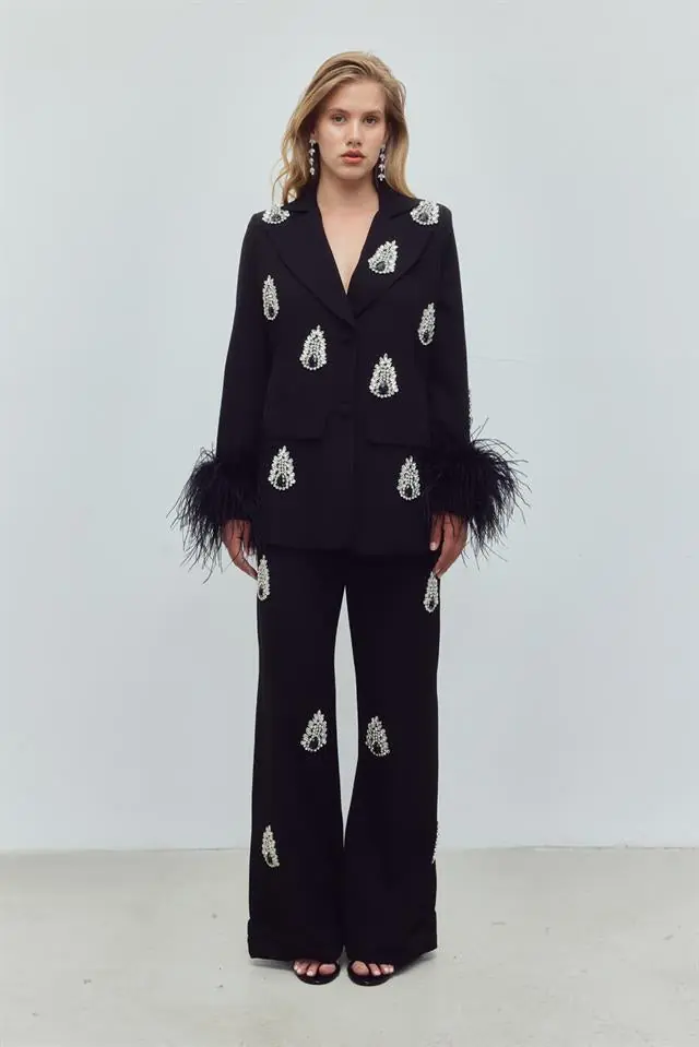 Diamond Queen Plume Set – Black, photo 2