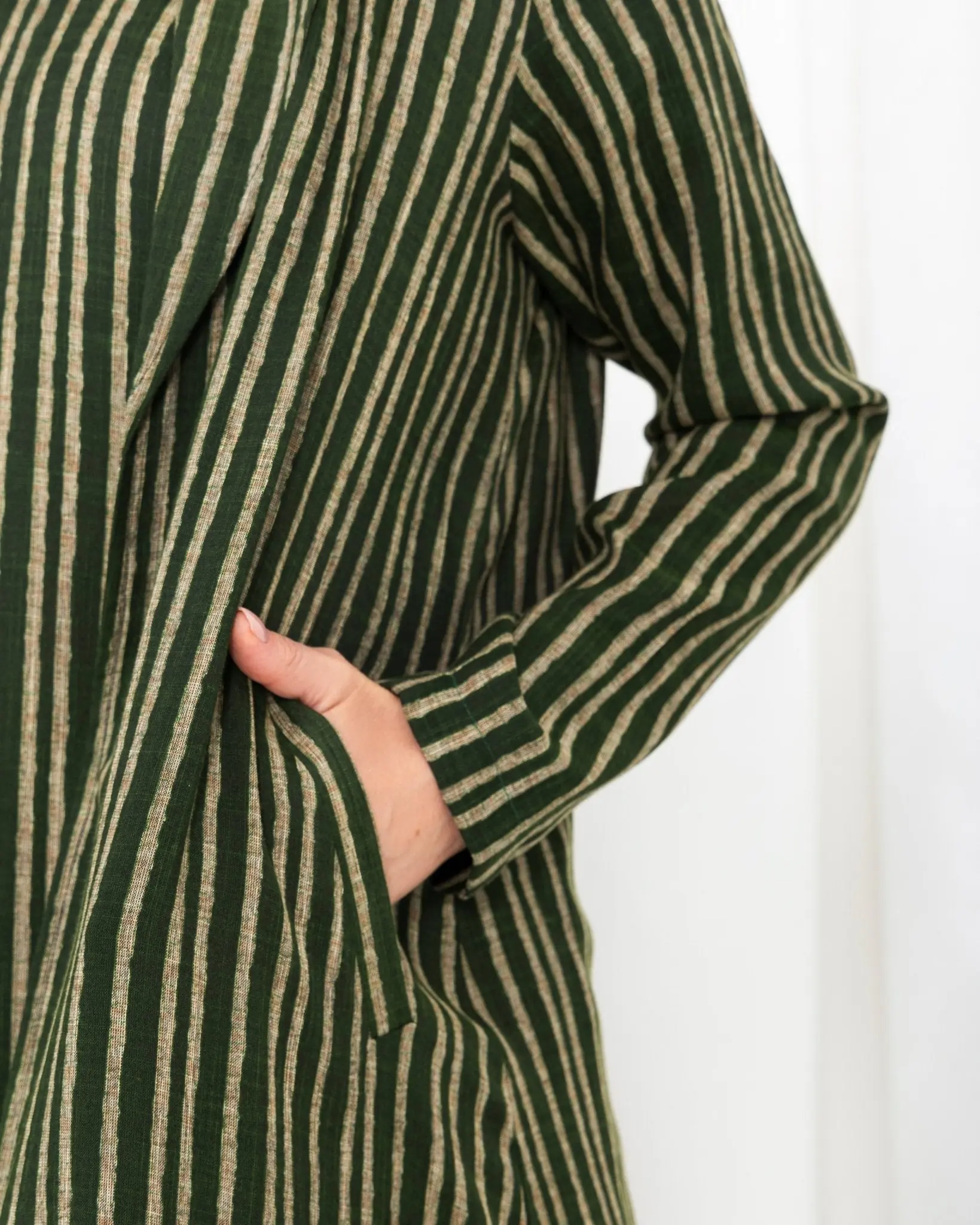 Green Stripe Jacket Abaya, photo 7