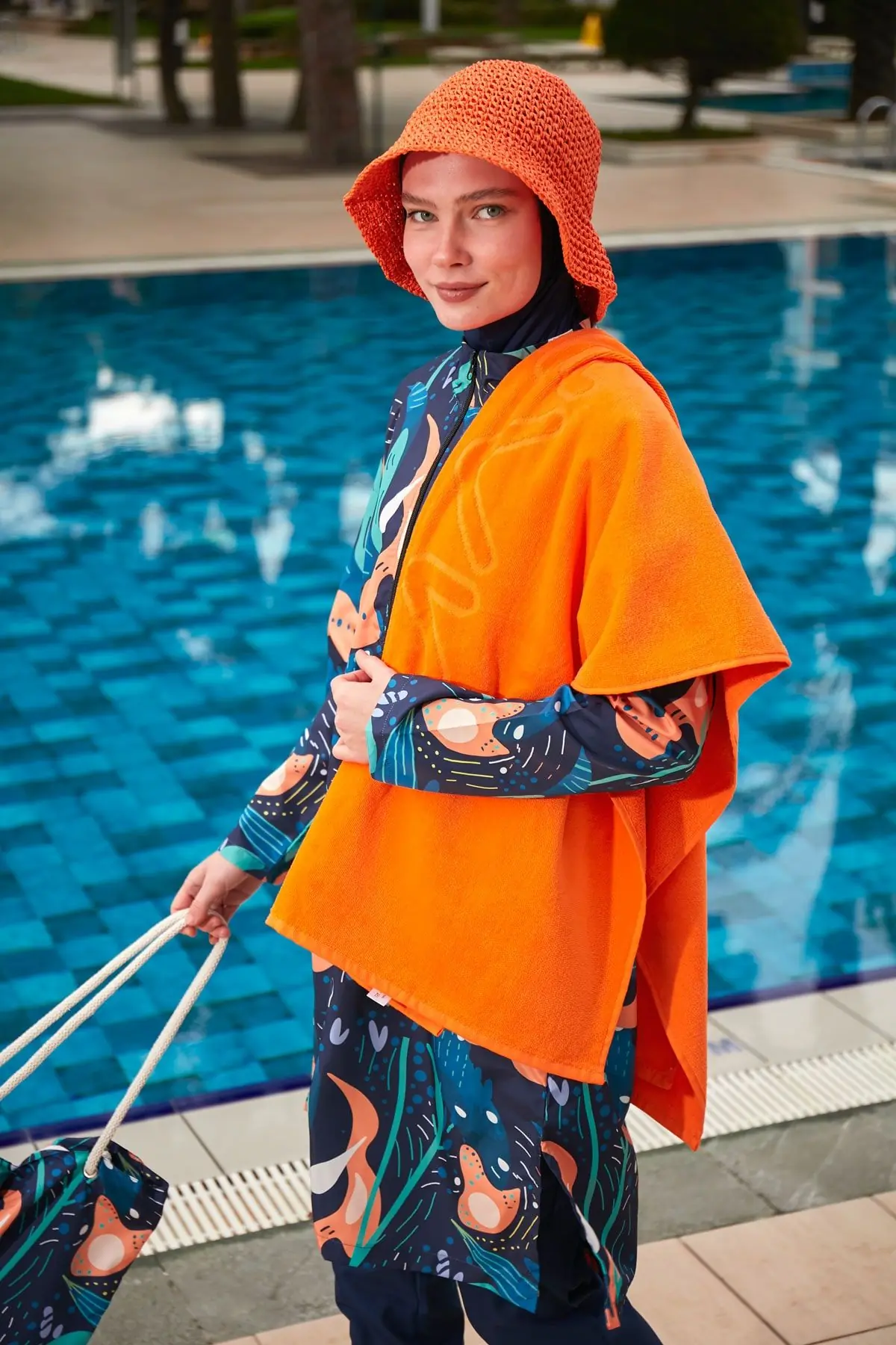 Orange Beach Towel PH23-12092