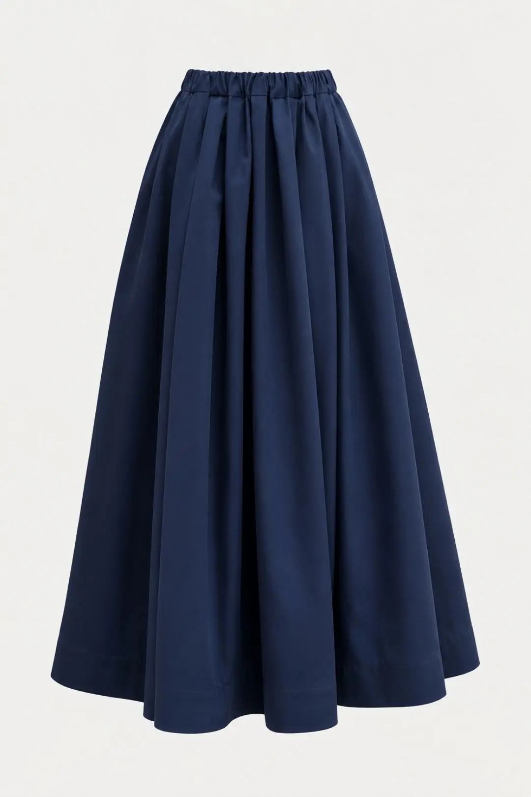 PUFFY Navy Pleated Maxi Skirt, photo 2